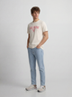 T-shirt raquette demi-crème