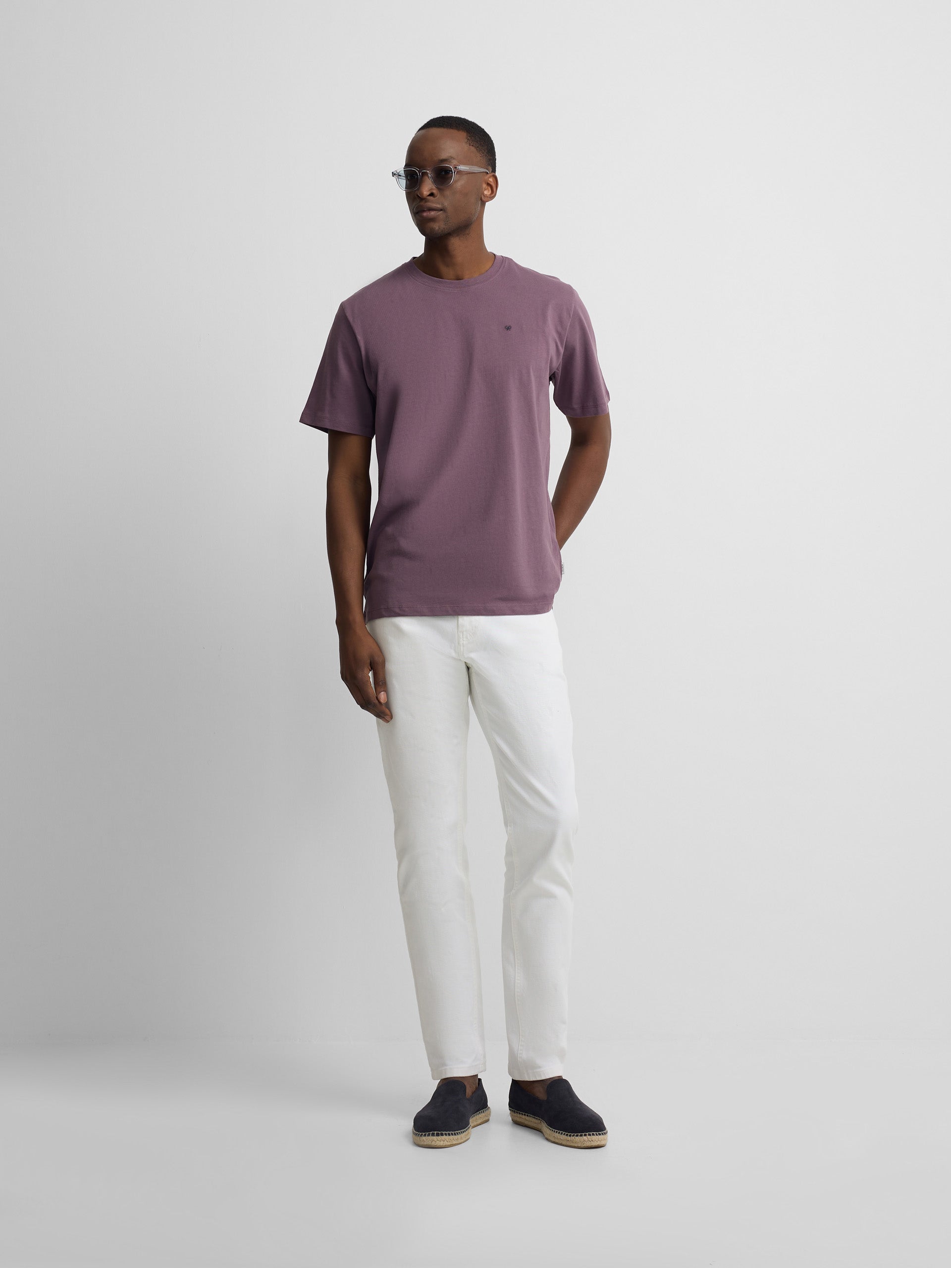Burgundy minilogo t-shirt
