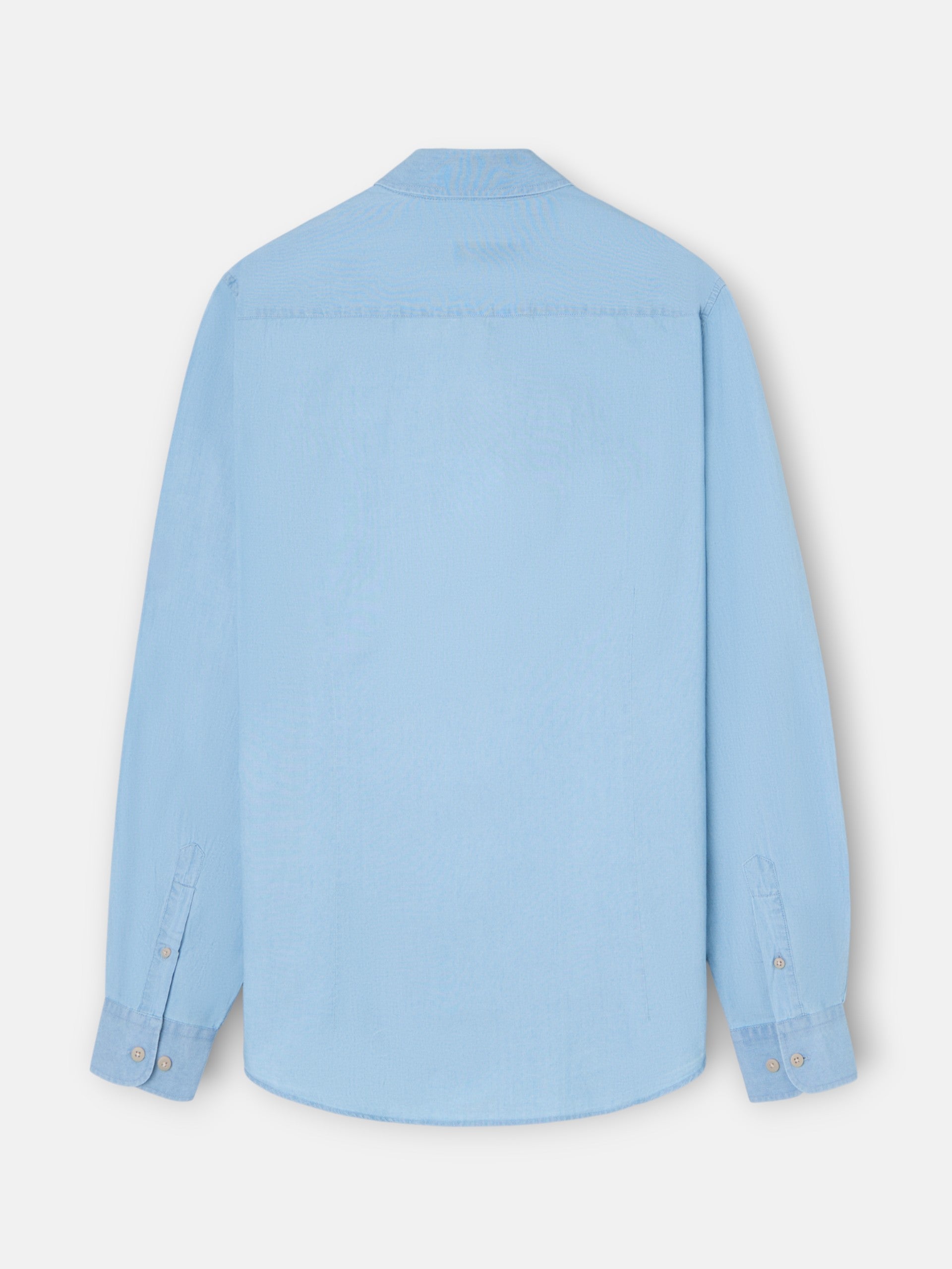 Camisa desportiva denim azul claro
