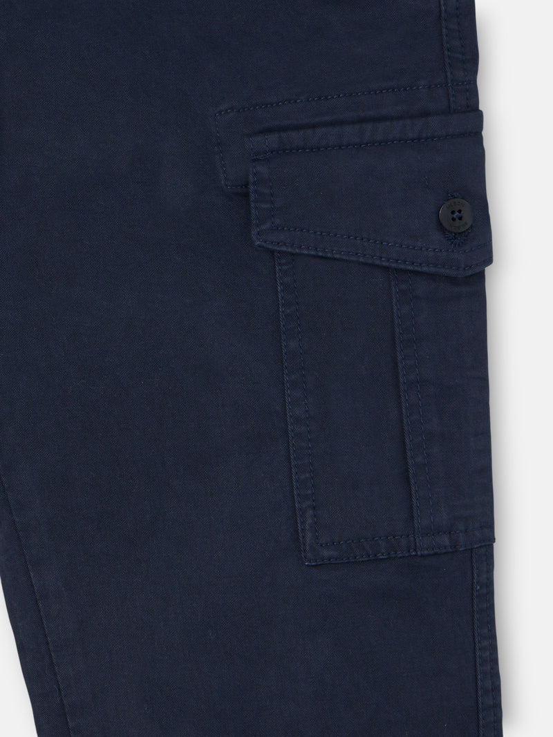 pantalon cargo bleu marine