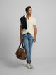 Pantalon sport denim azul medio