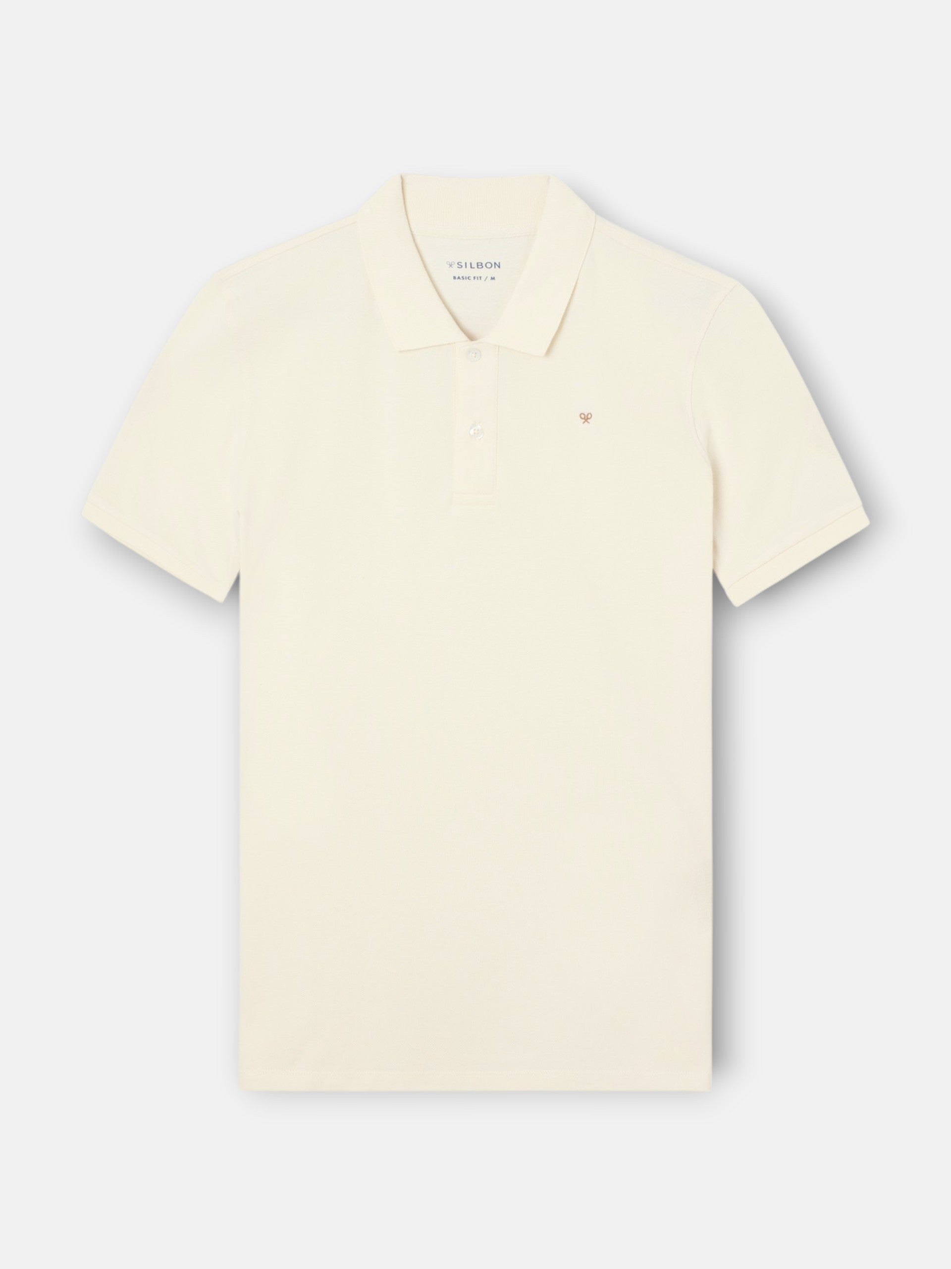 Polo classique uni crème