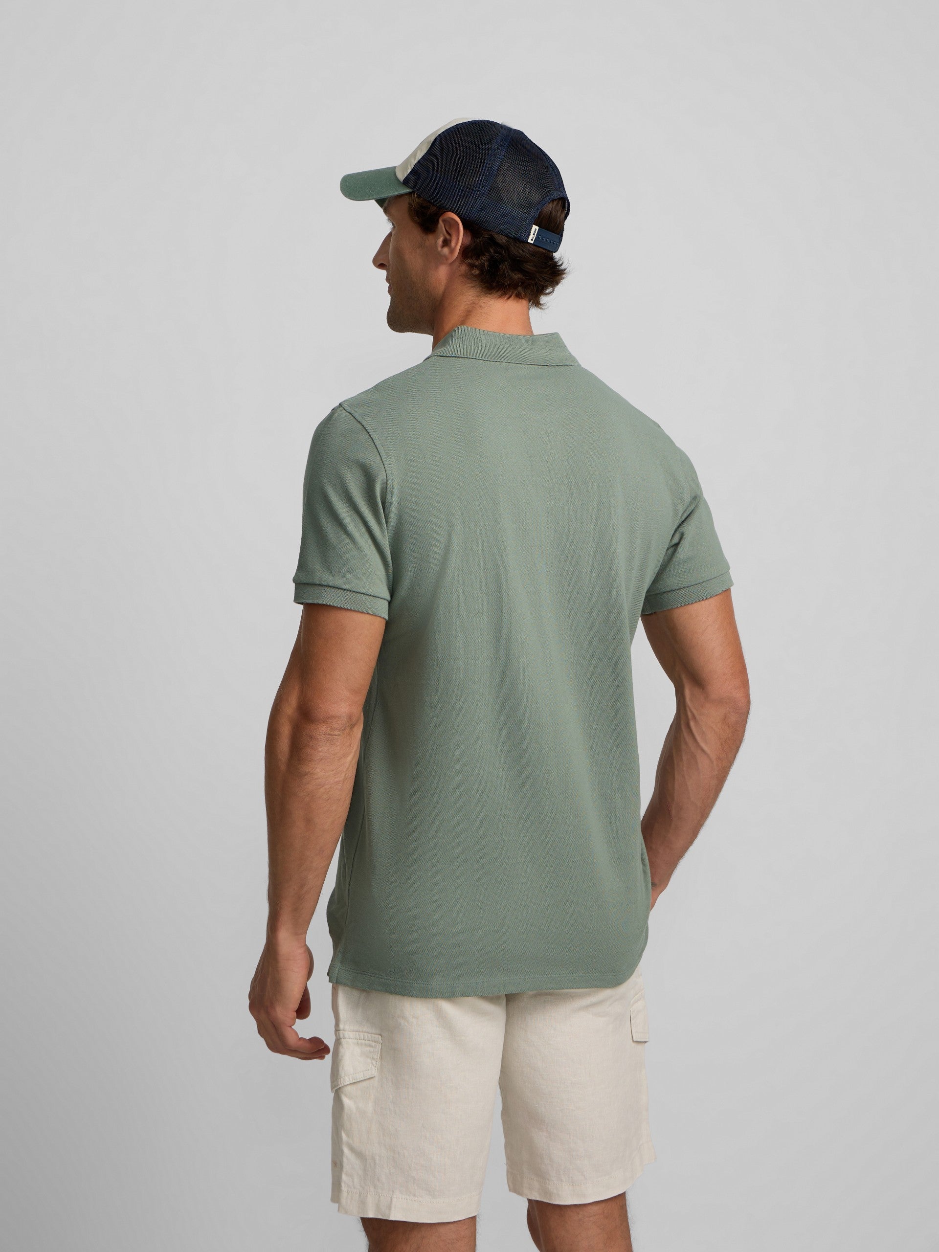 Polo classique uni vert