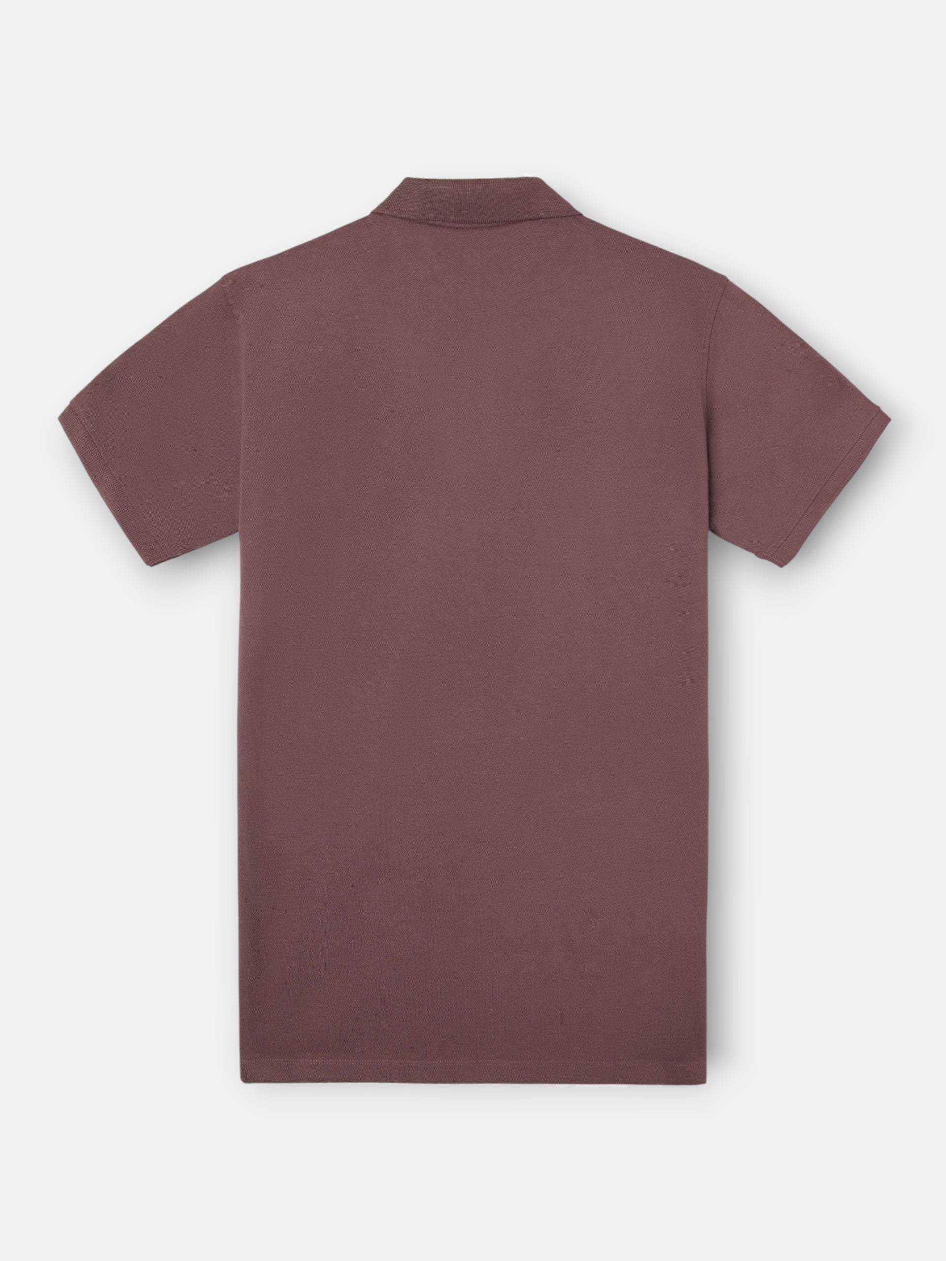 Polo classique uni bordeaux clair