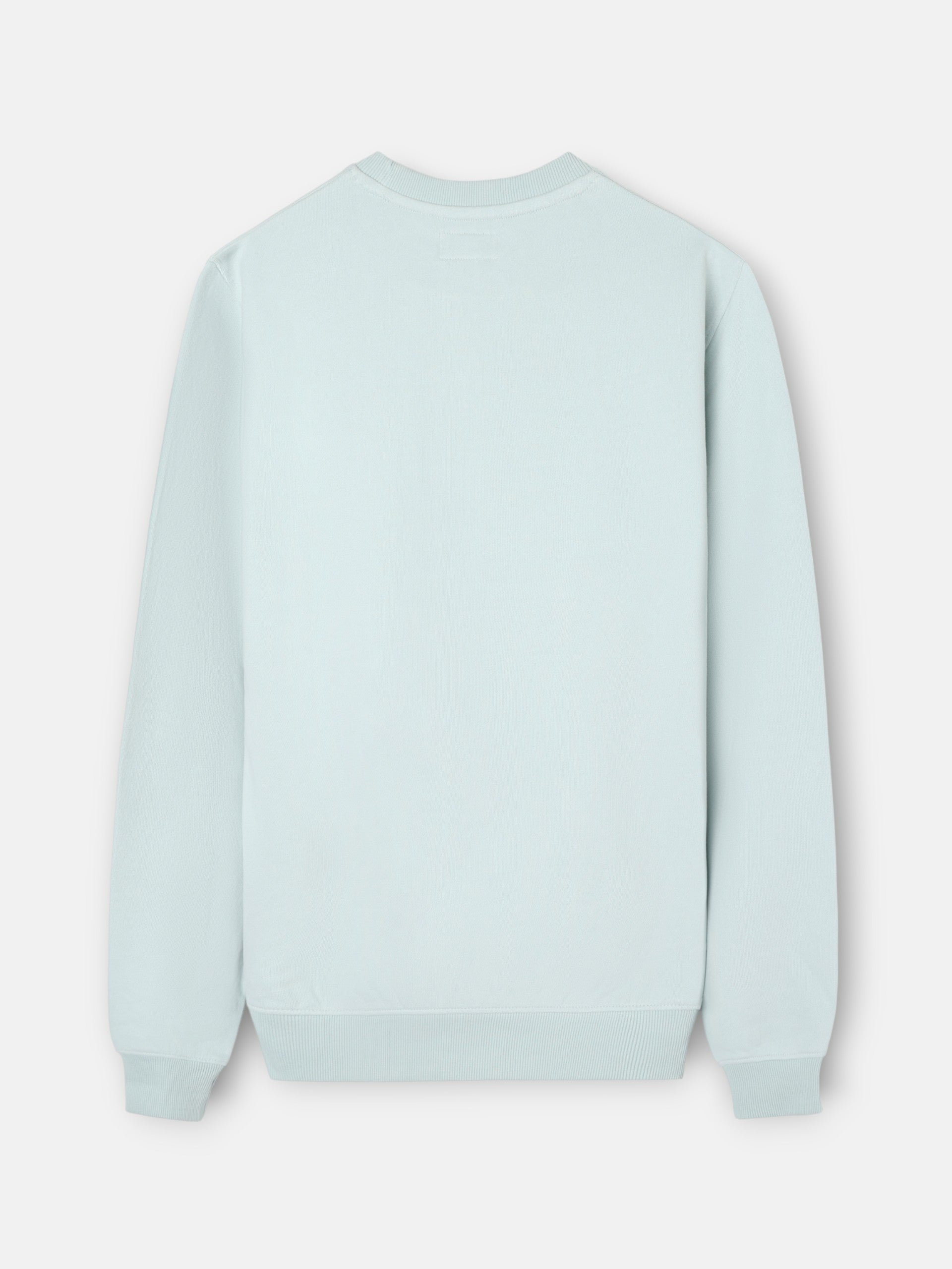 Silbon sweatshirt with half racket in aquamarine