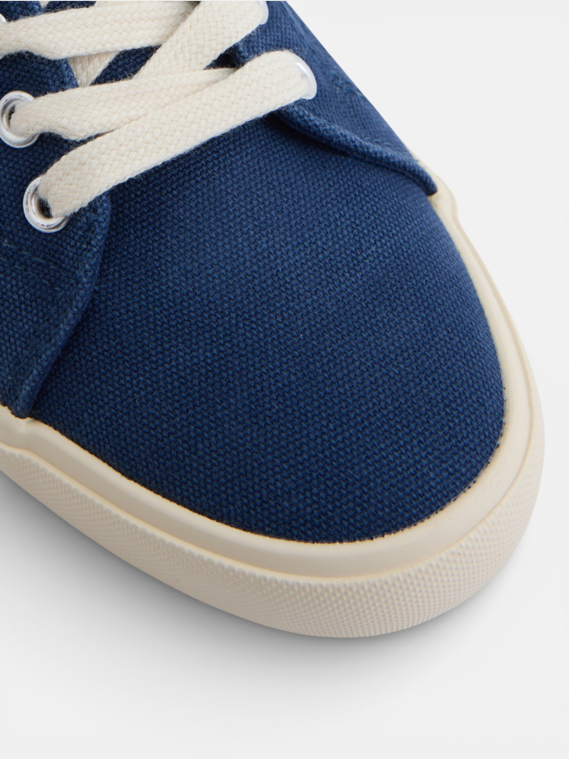 Classic navy blue canvas sneaker