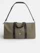 Bolsa de viaje detalle piel verde