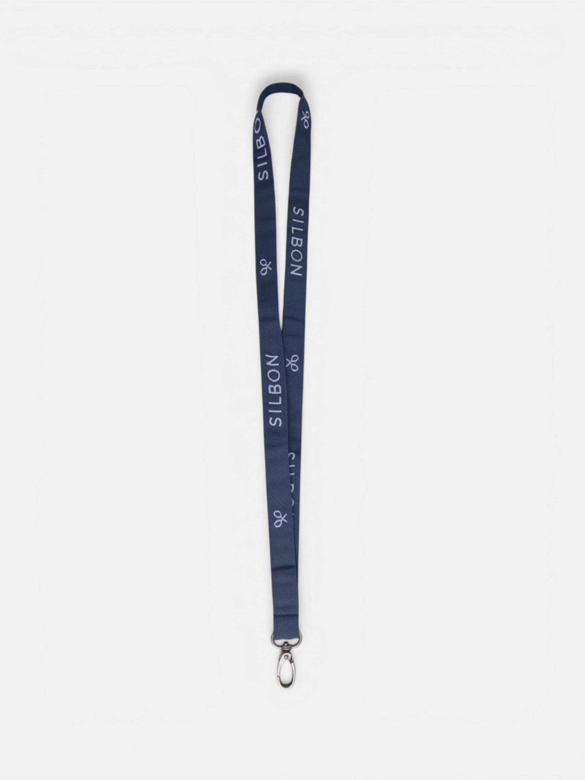 Navy blue Silbon lanyard