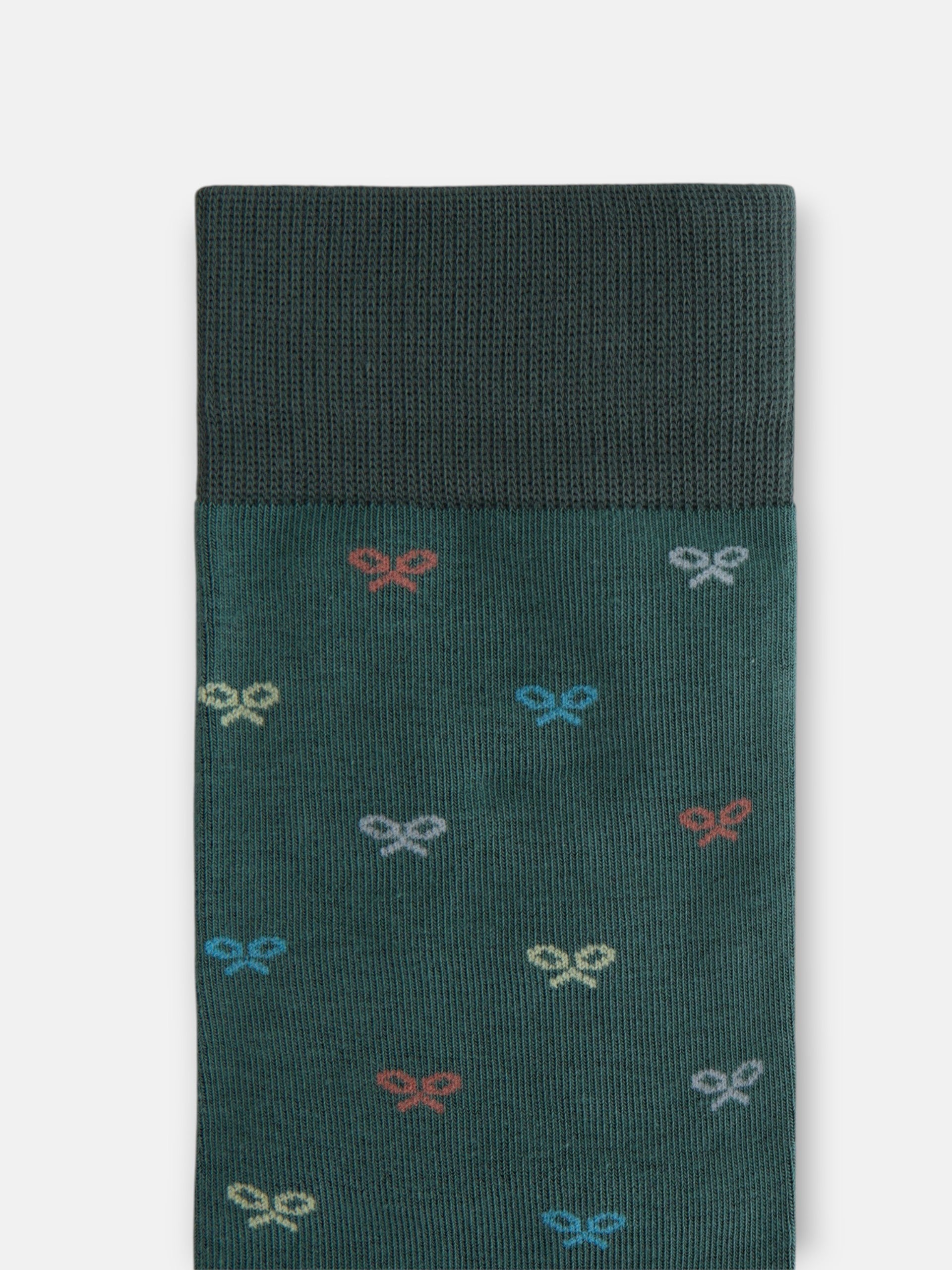 Multiracket socks in green colors