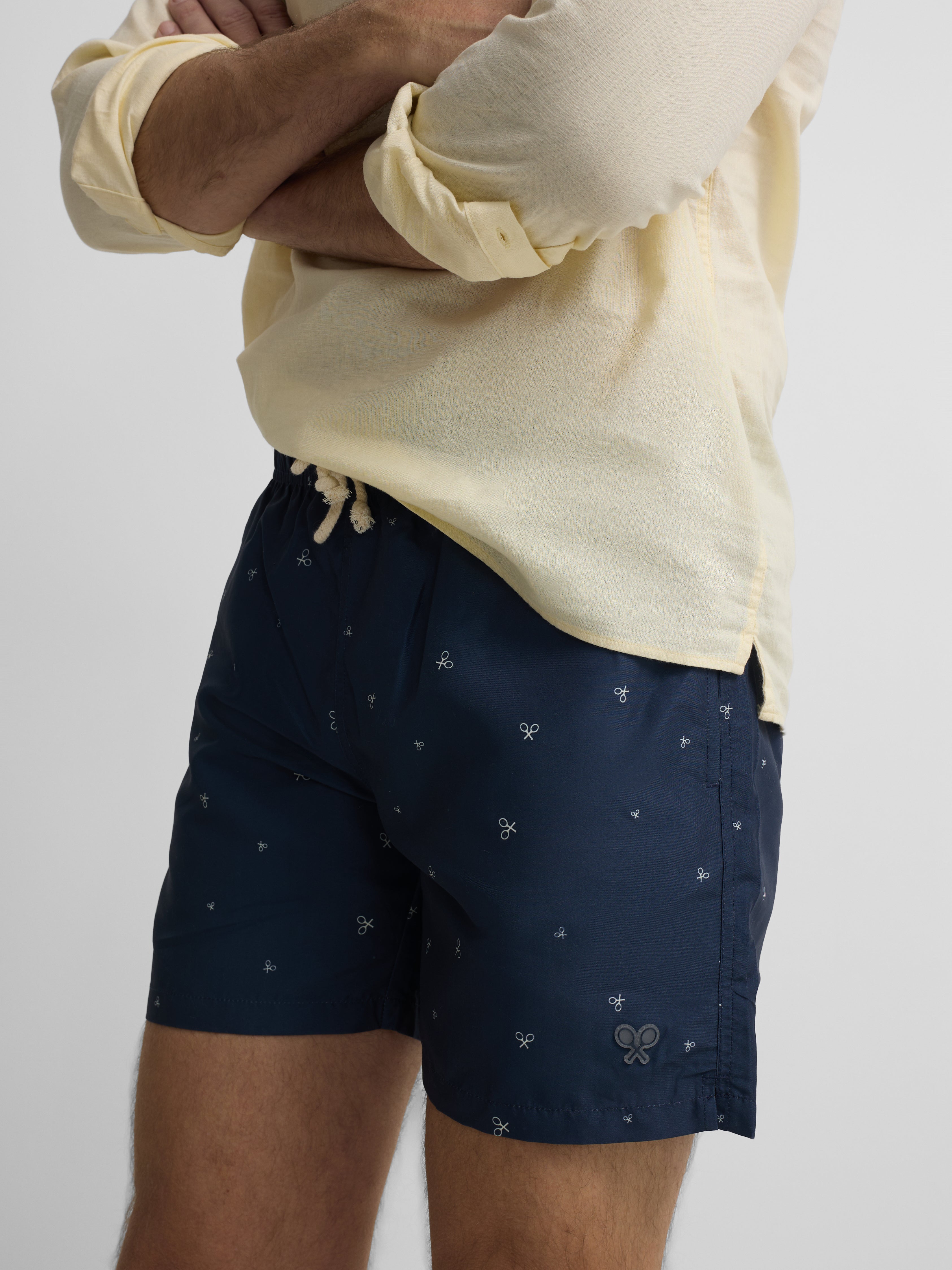 Navy blue mini rackets swimsuit