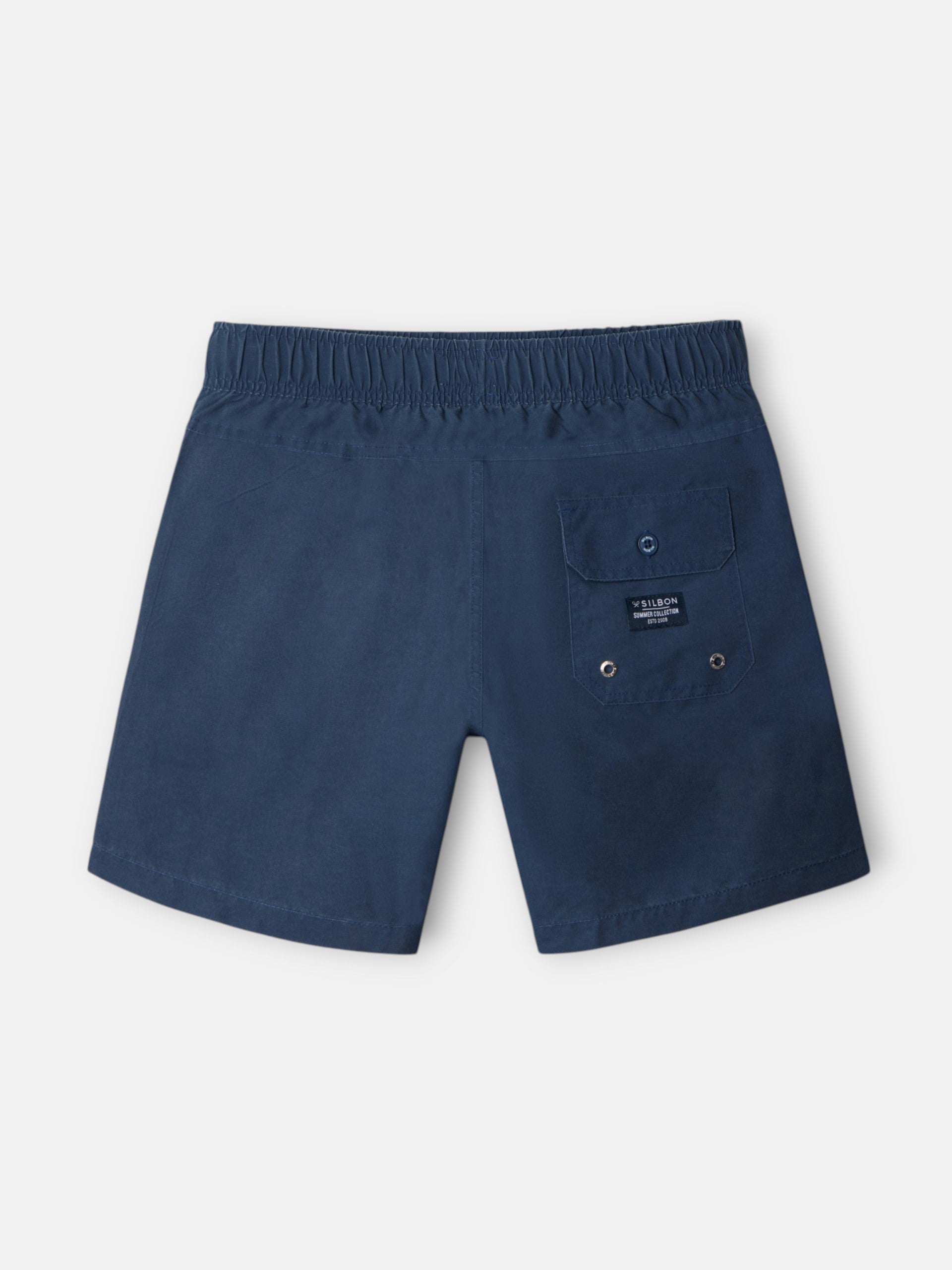 Navy blue plain swimsuit