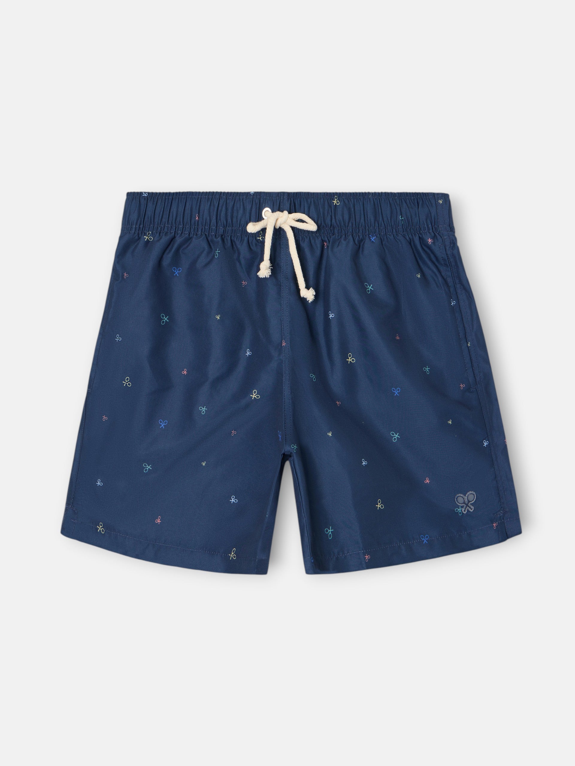 Multiracket swimsuit in navy blue