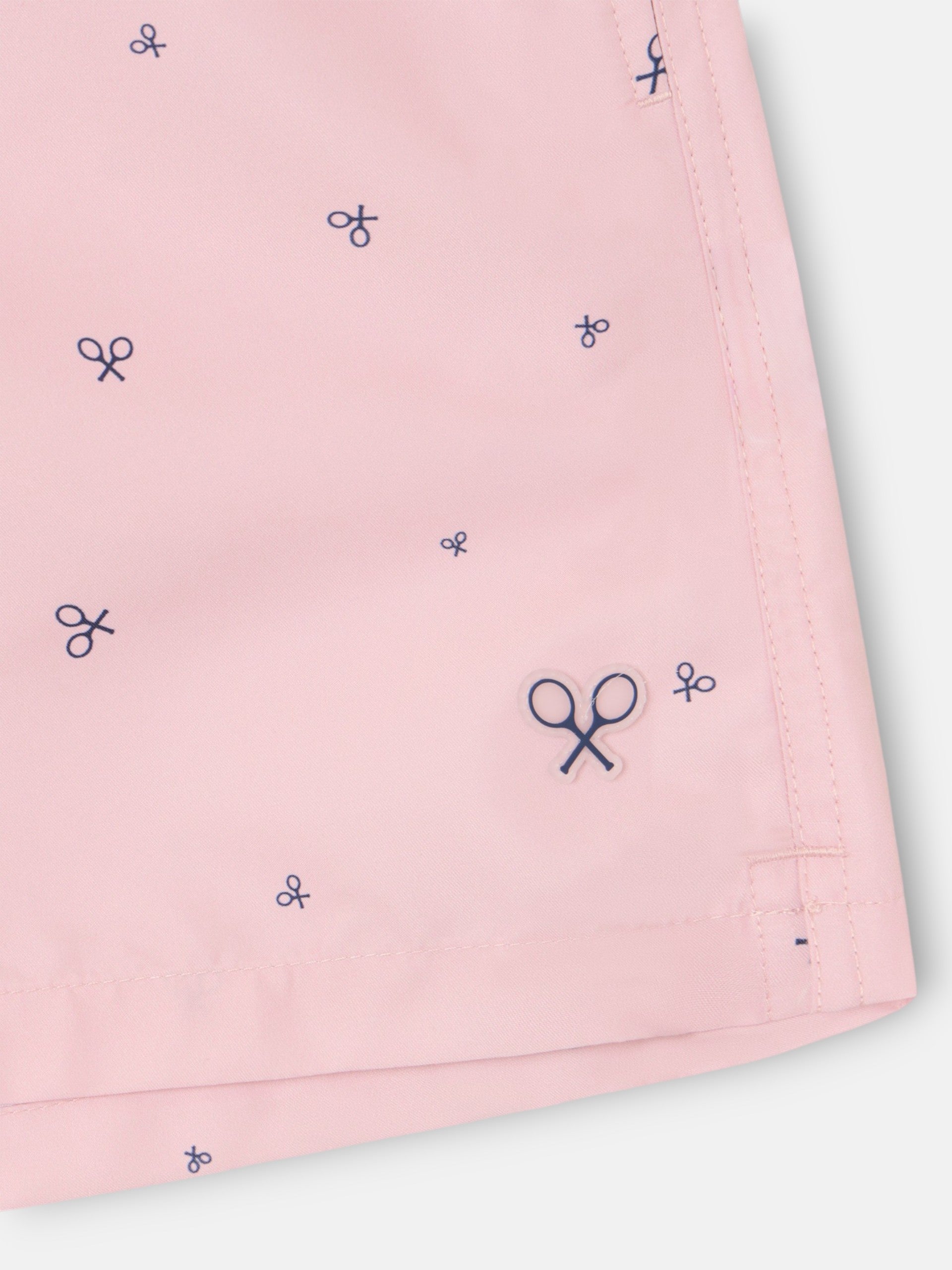 Maillot de bain mini-raquettes corail