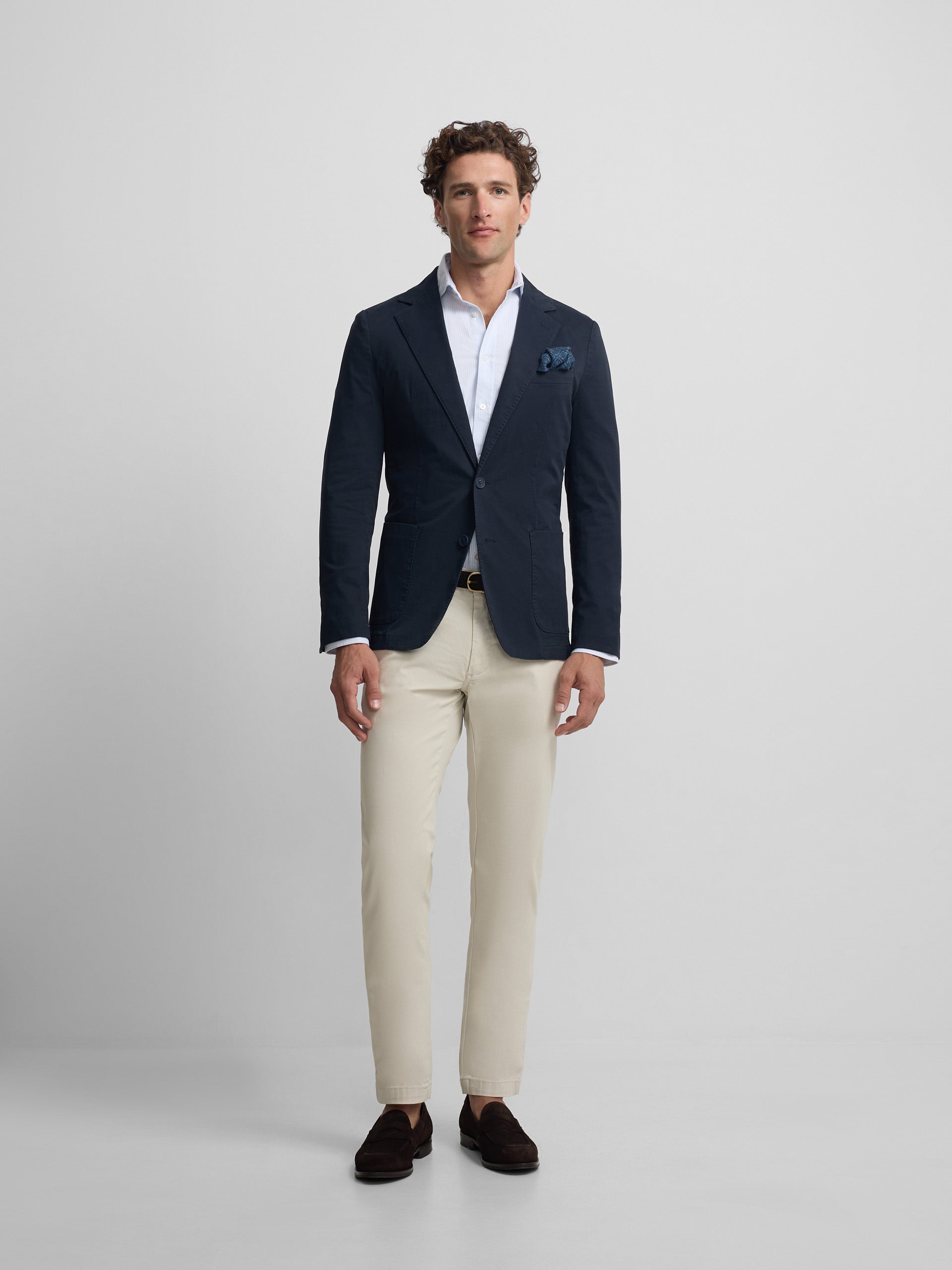 Veste décontractée bleu marine