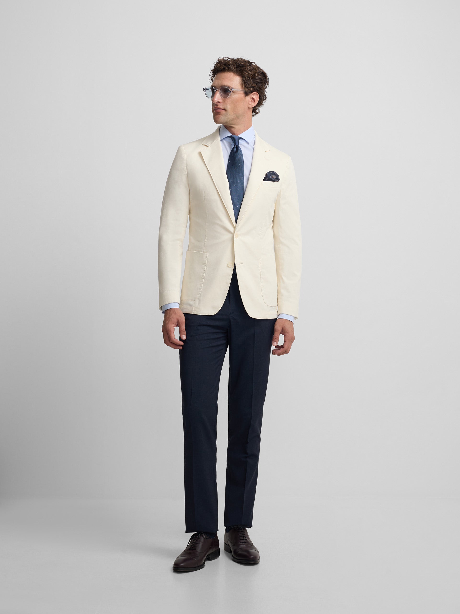 Casual stone blazer