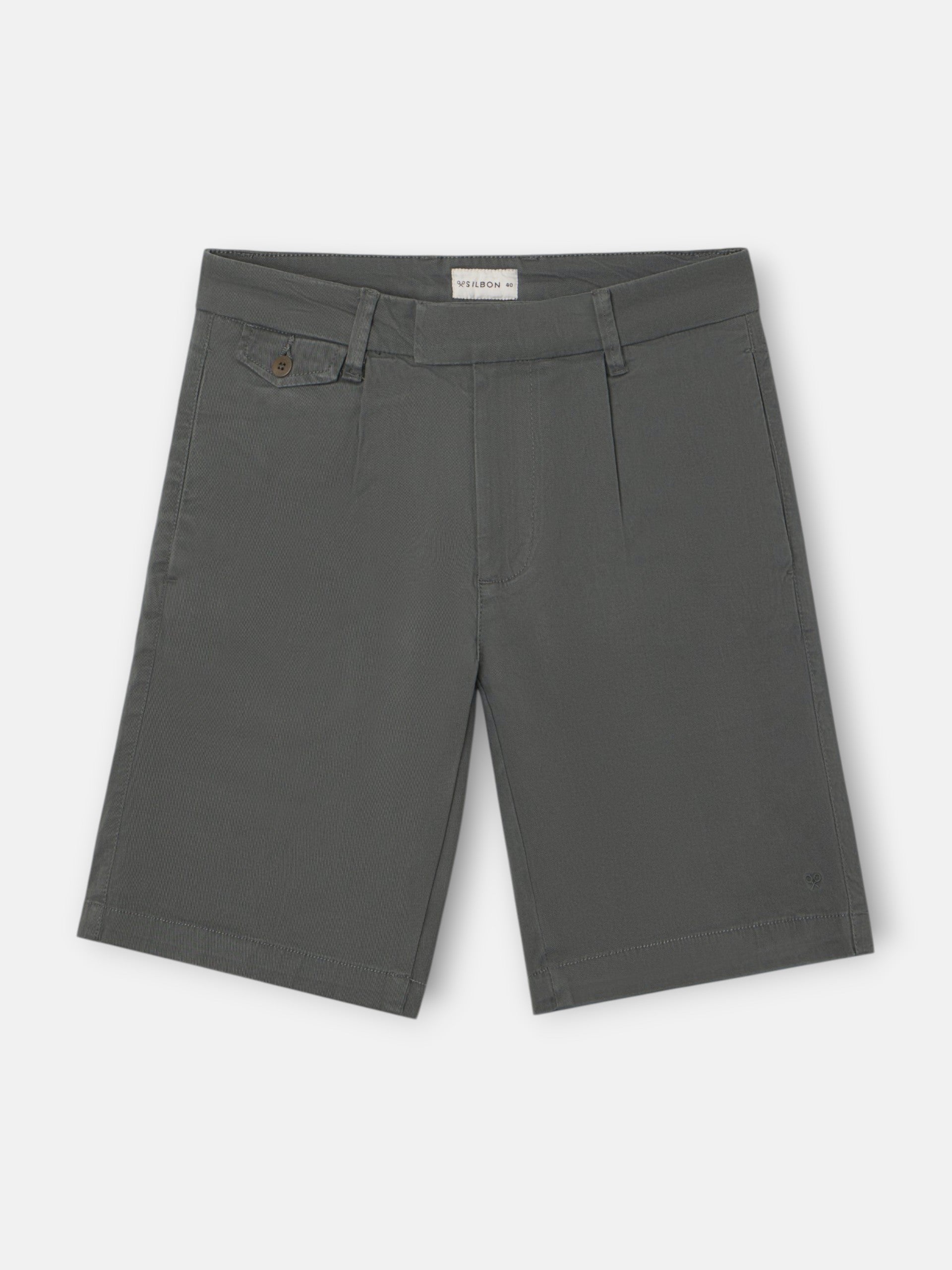 Bermuda clasica pinza verde