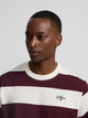 Camisola special fit risca larga bordô
