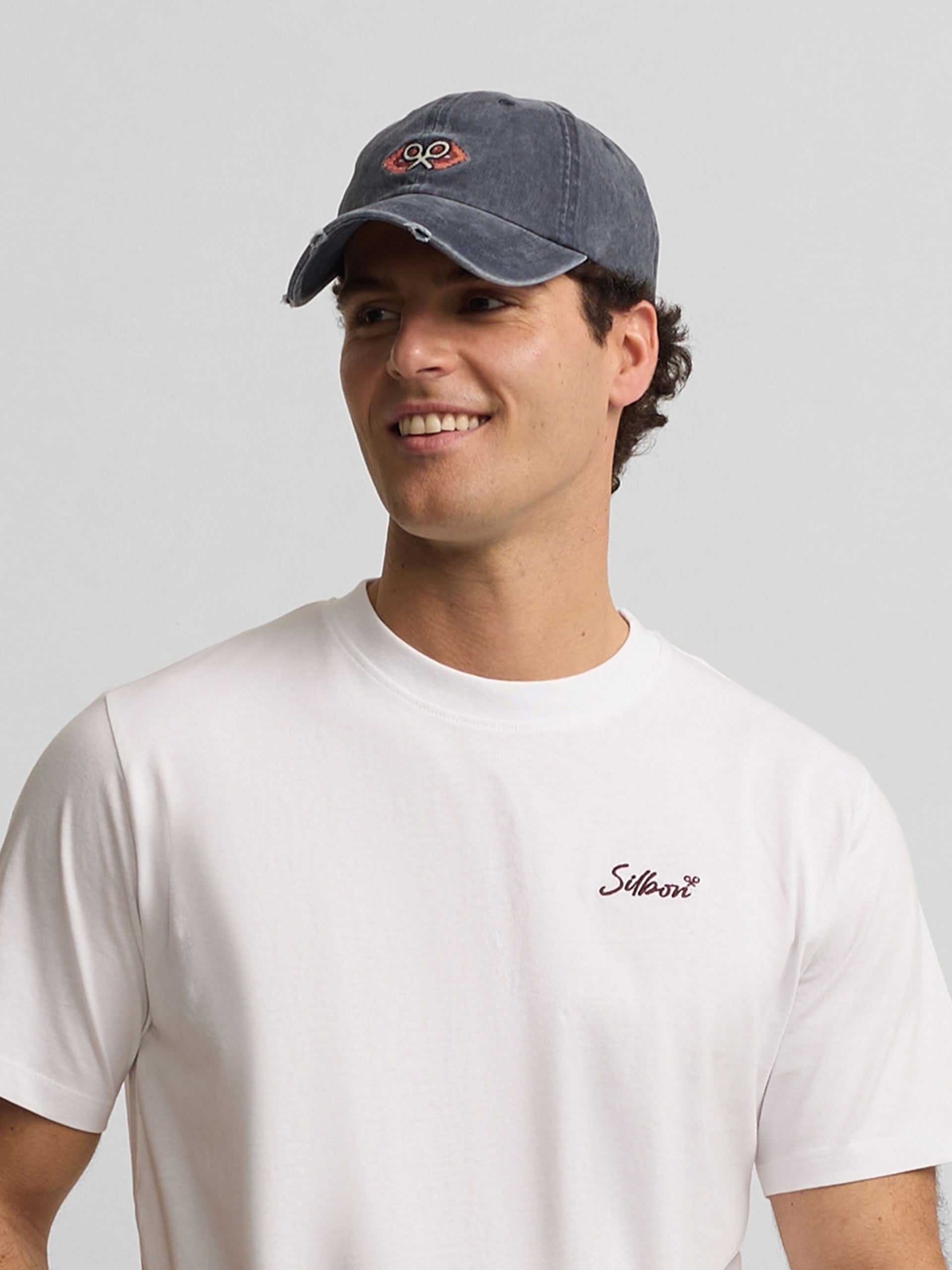Gorra raqueta etnica azul marino