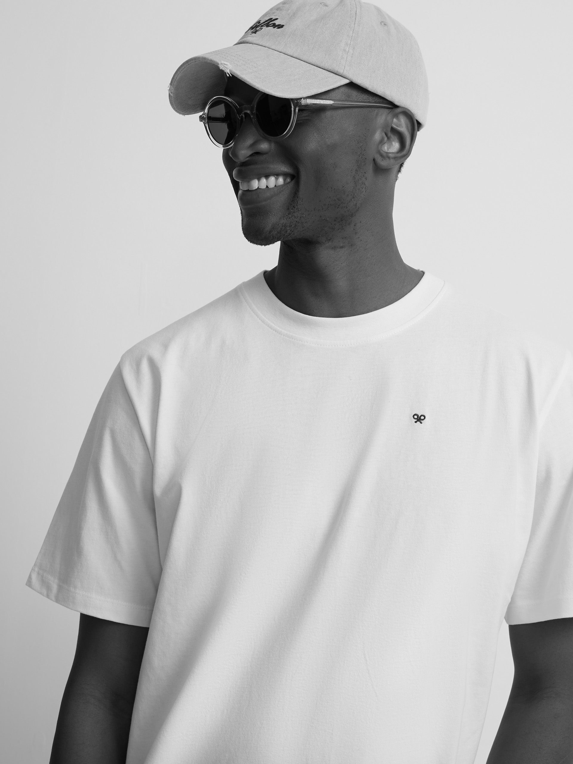 T-shirt Silbon col blanc