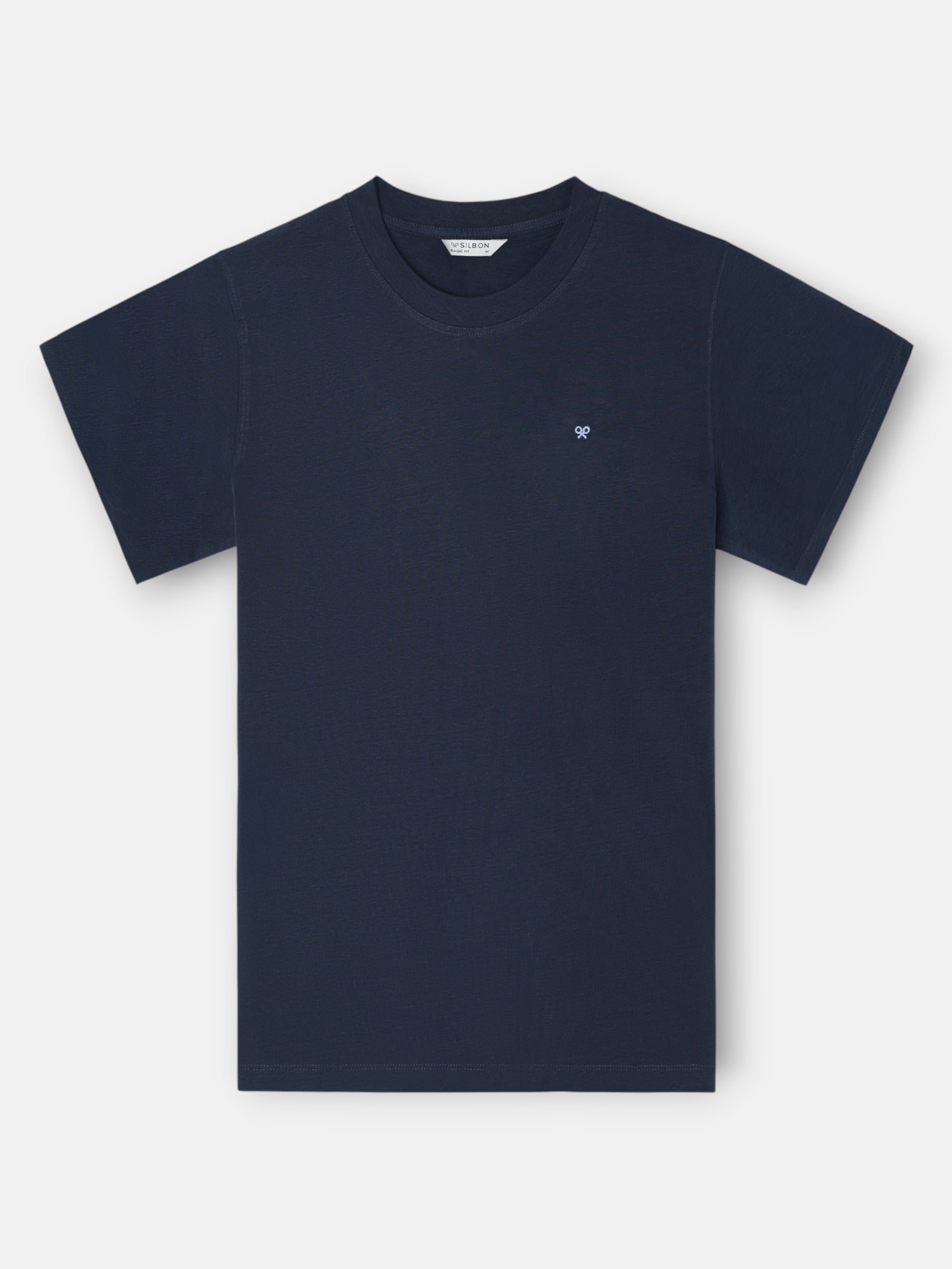Camiseta Silbon happiest azul marino