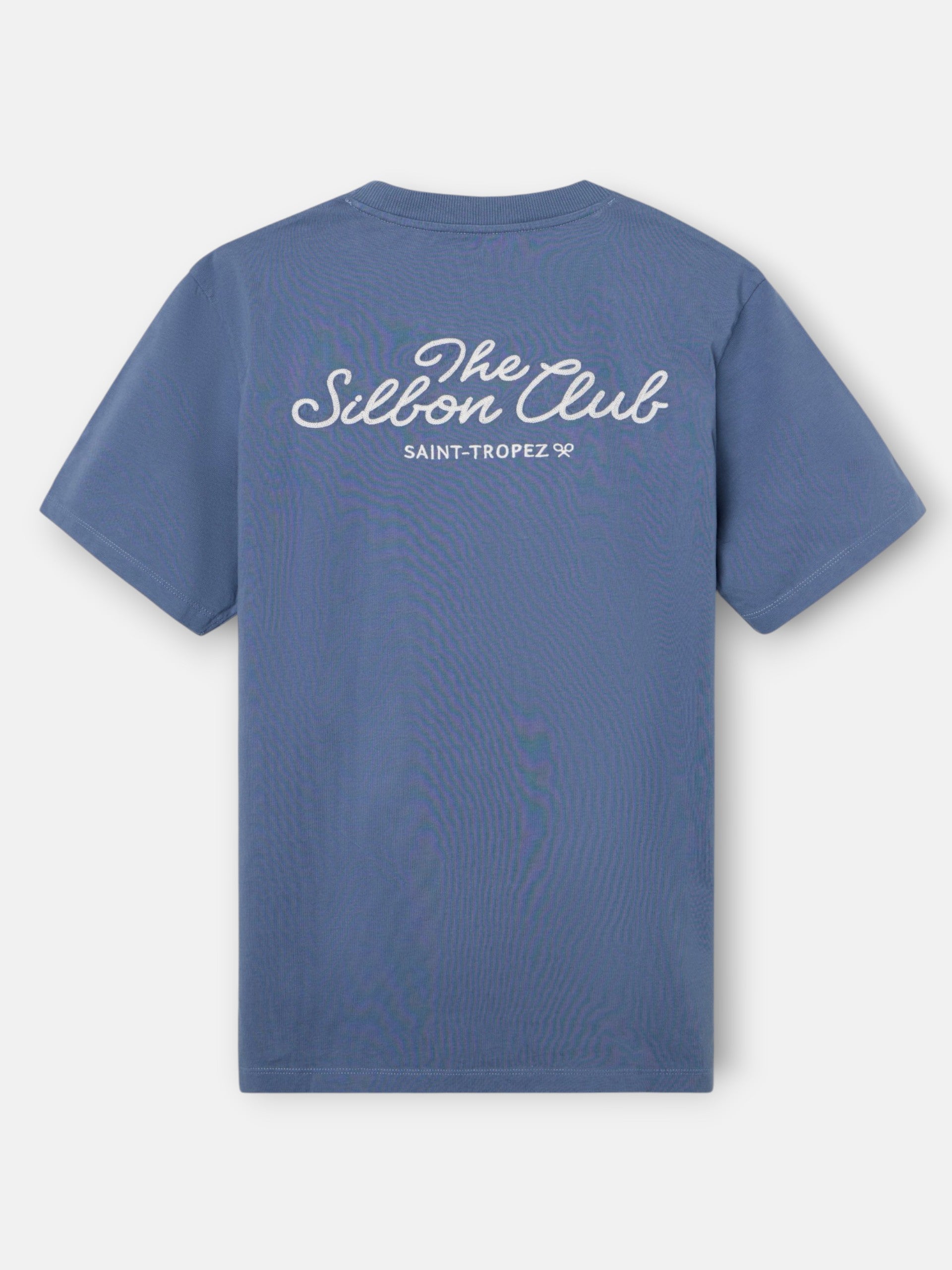 T-shirt Silbon club Saint Tropez bleu marine