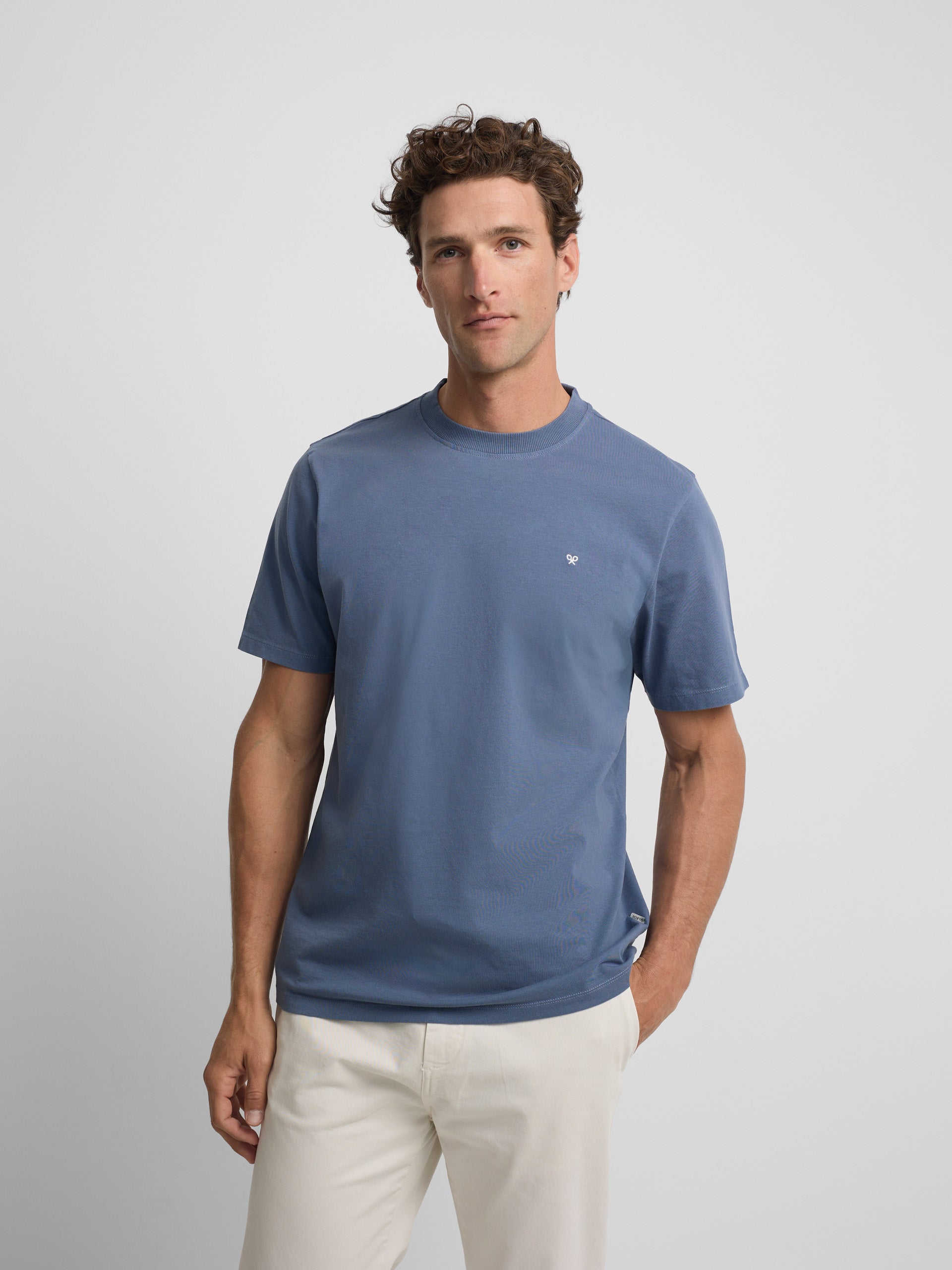 T-shirt Silbon club Saint Tropez bleu marine