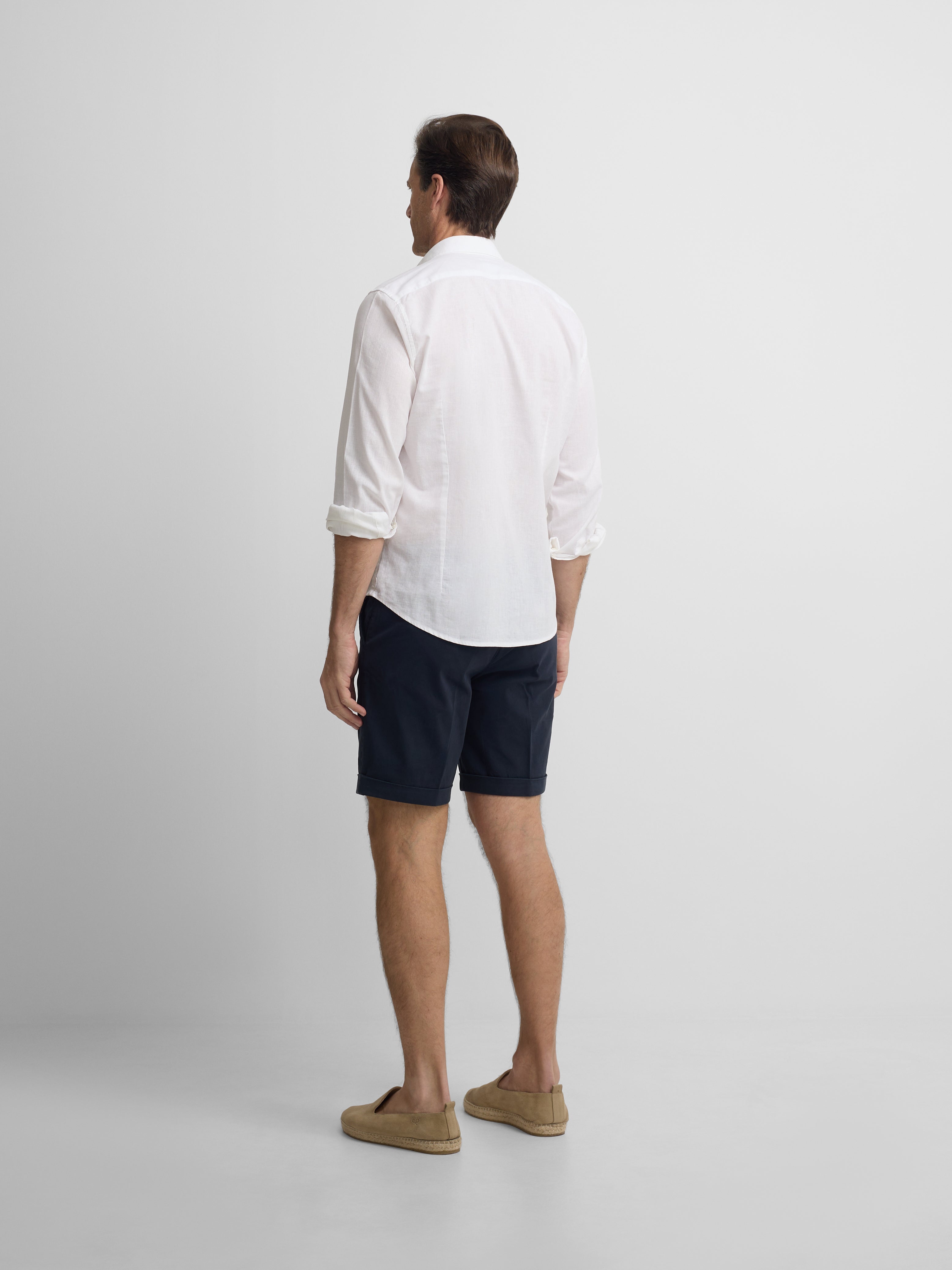 White linen sport shirt