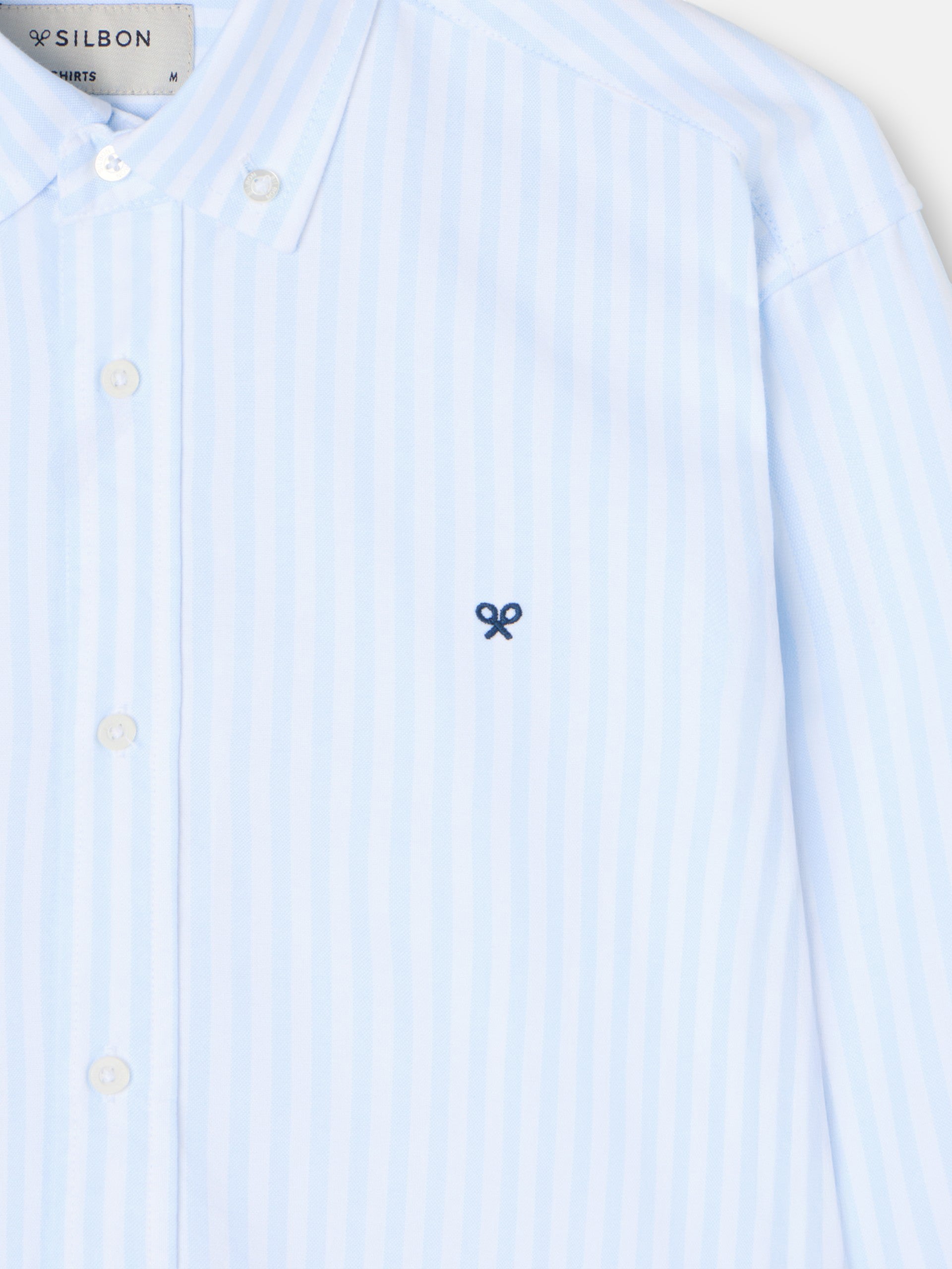 Camisa sport oxford raya media celeste