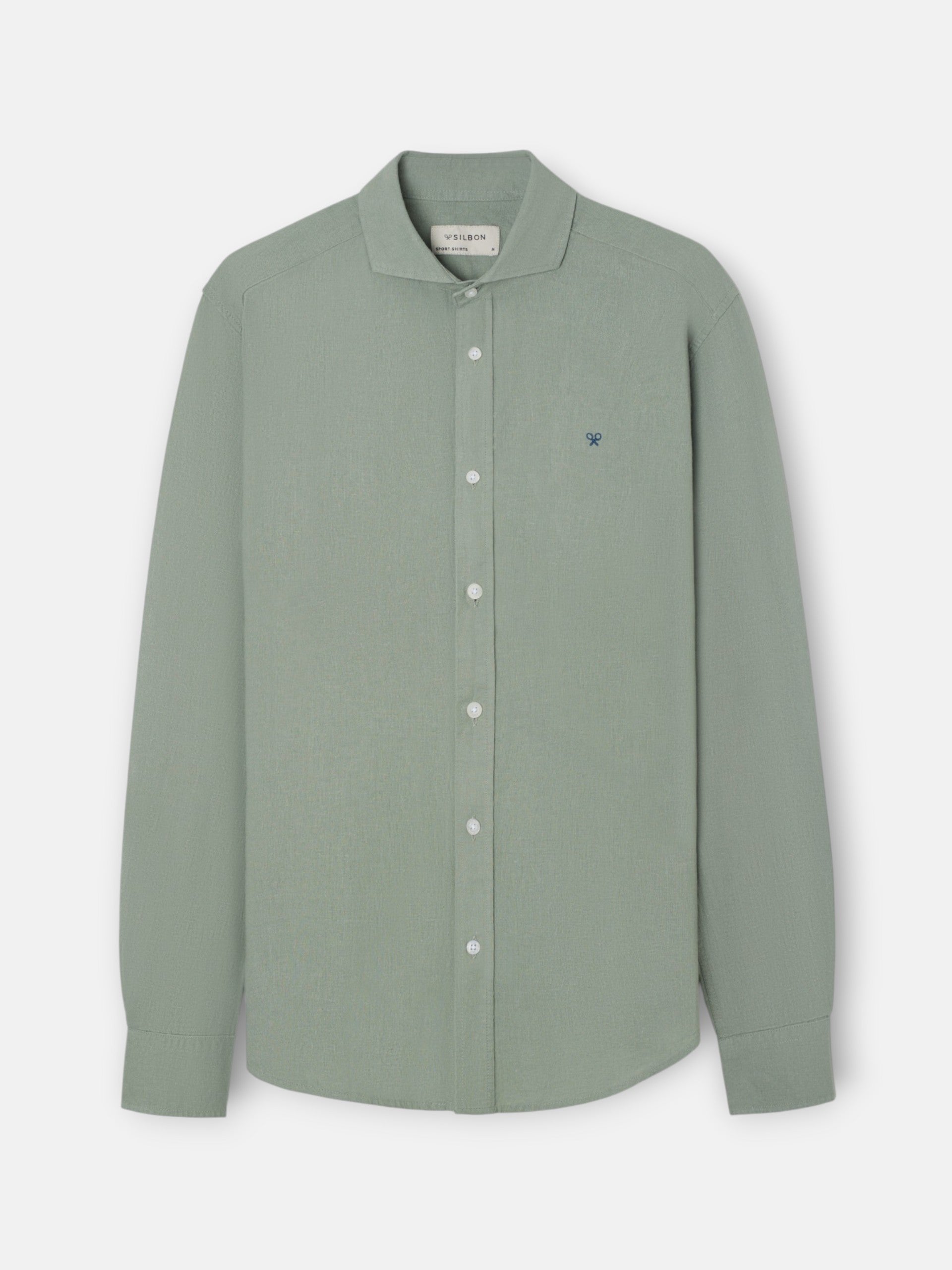 Camisa desportiva linho verde