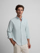 Chemise sport oxford vert clair