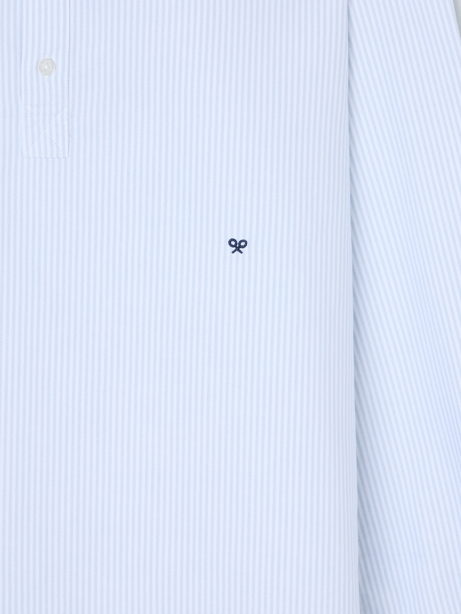 Polo sport oxford à rayures vert clair