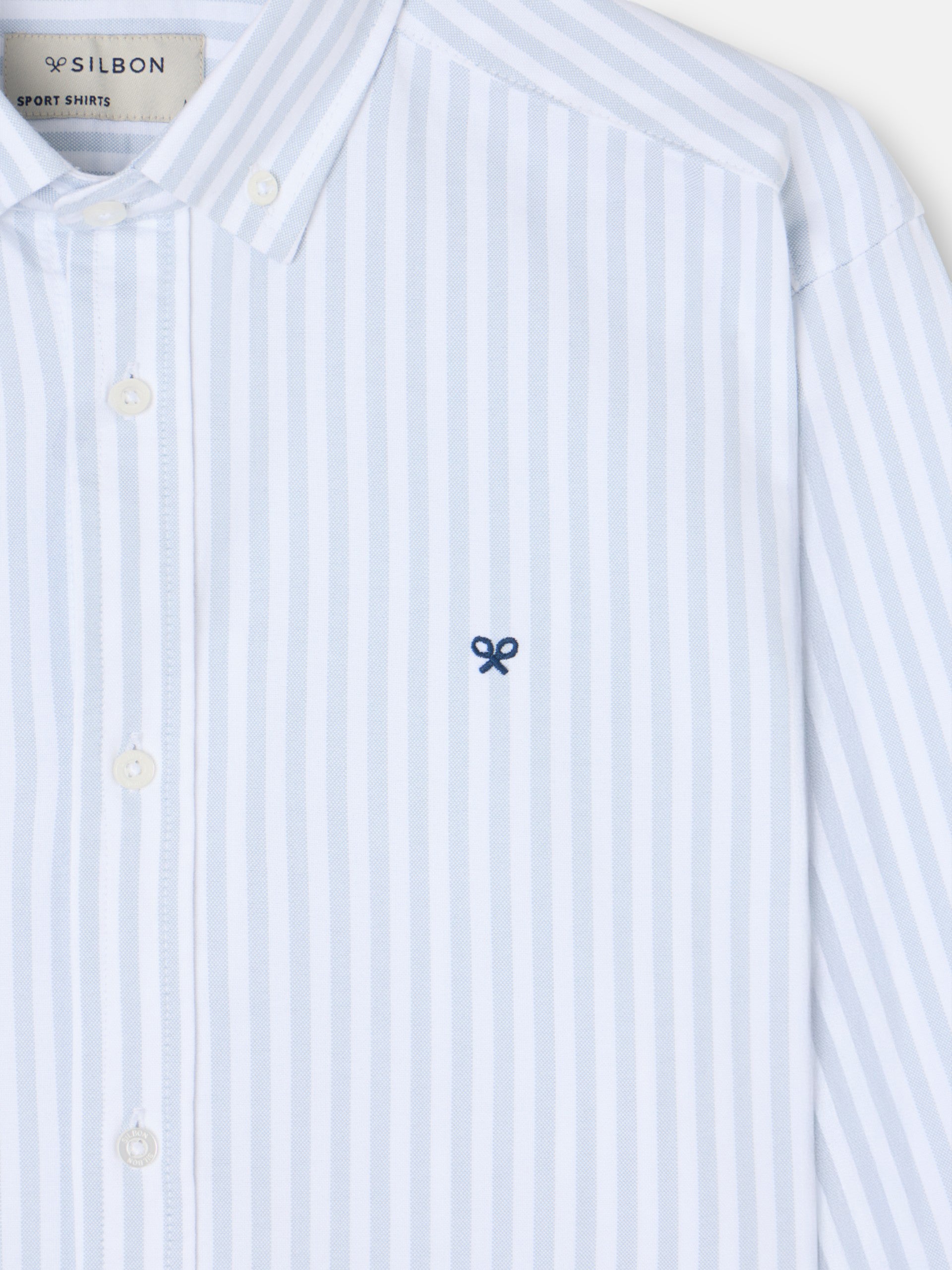 Camisa sport oxford raya media verde claro