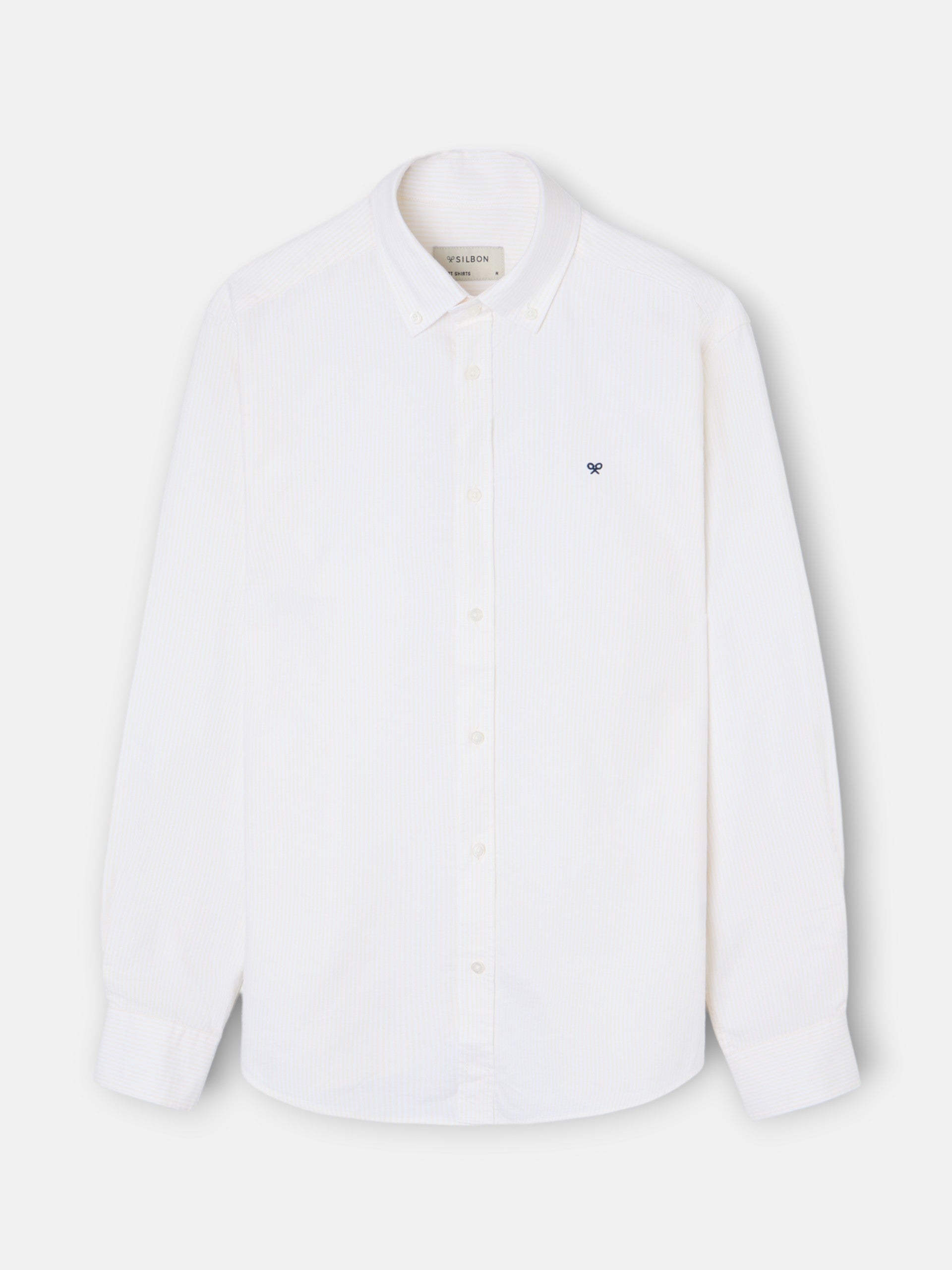Camisa sport oxford rayas amarilla