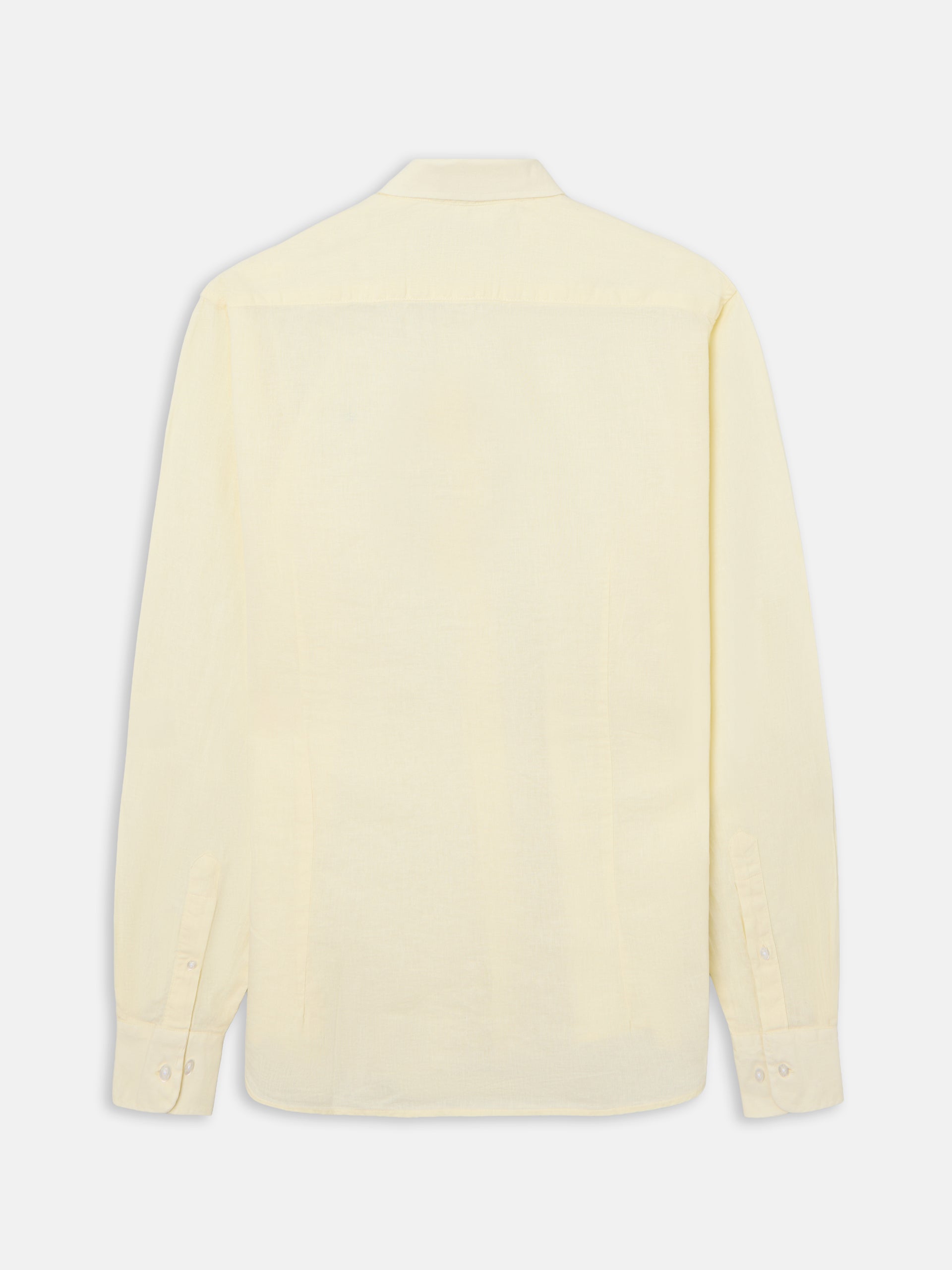 Chemise sport en lin jaune