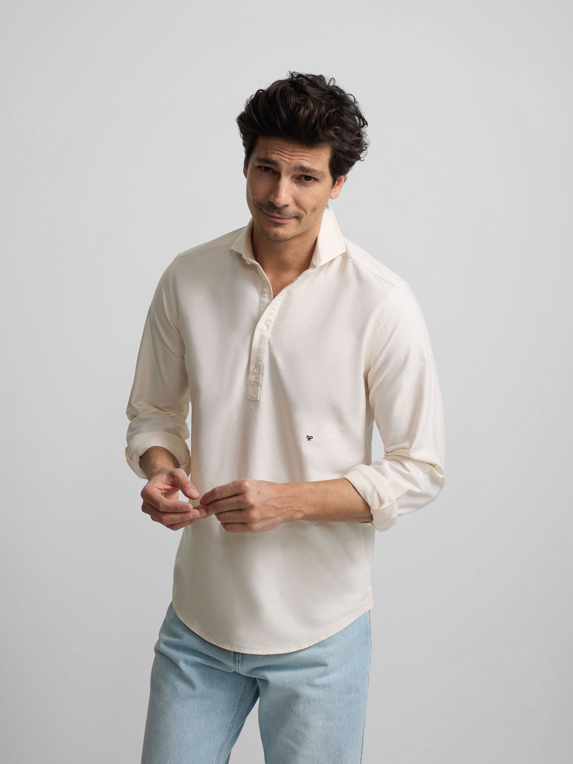Polo sport oxford jaune