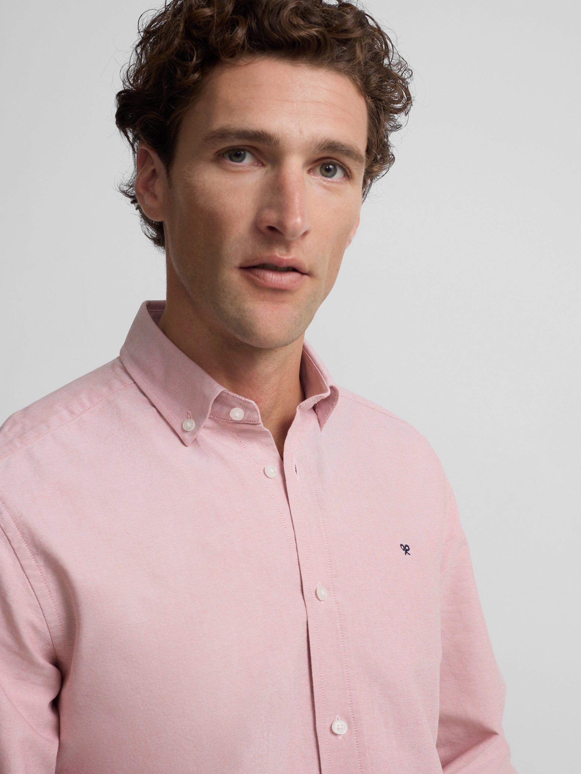 Camisa sport oxford coral
