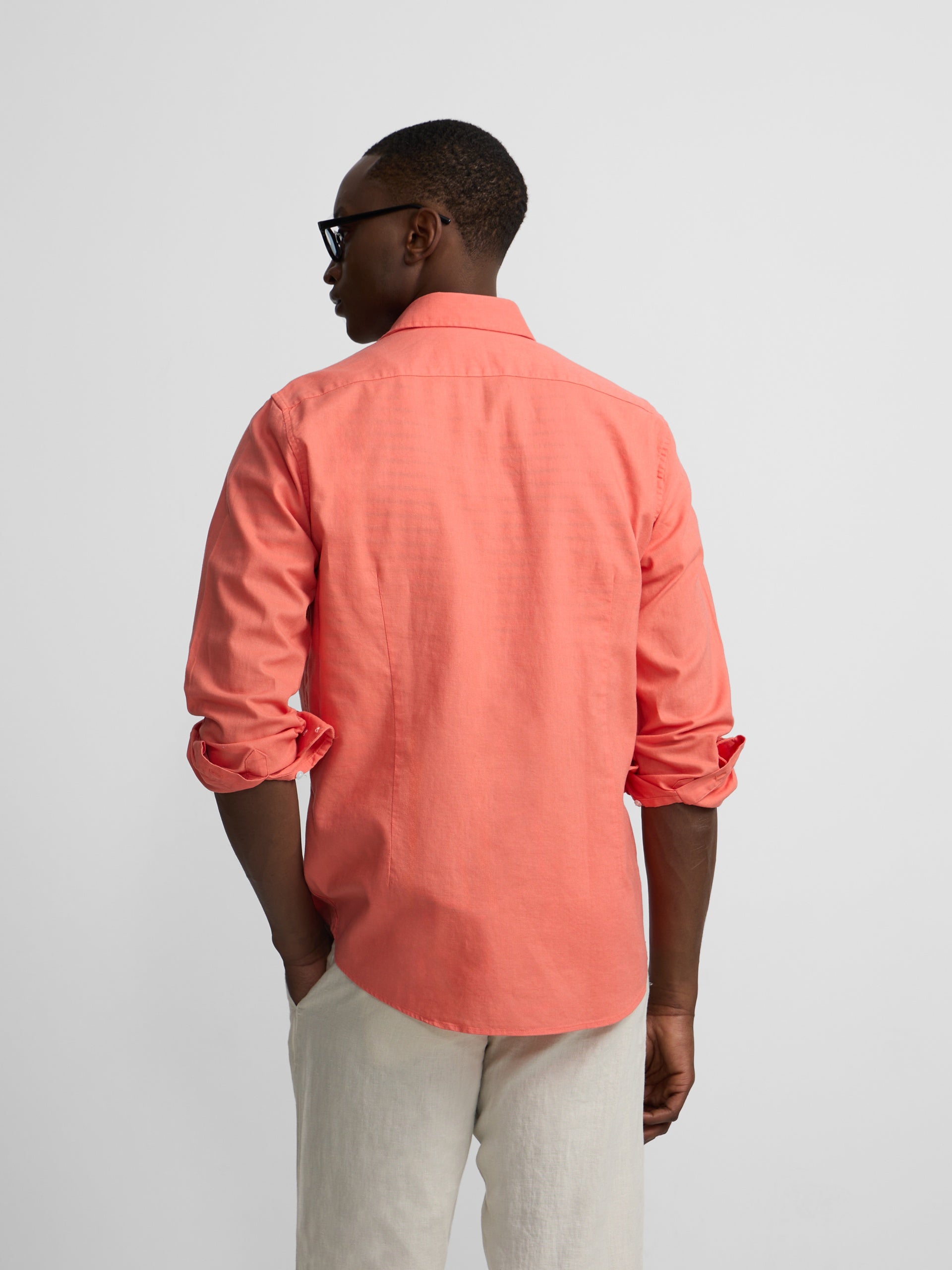 Camisa sport summer linho coral
