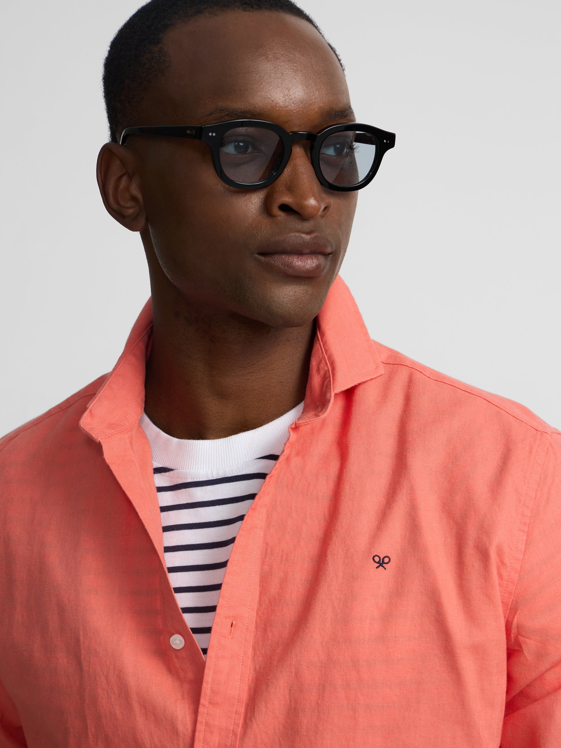 Camisa sport summer linho coral