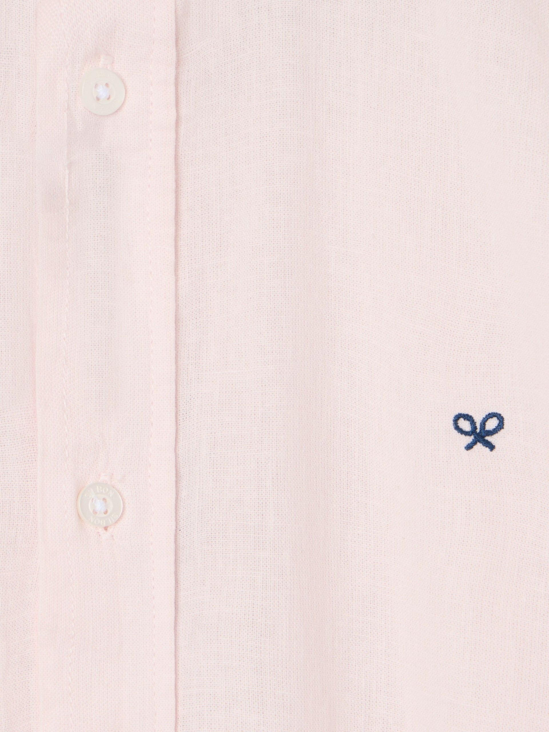 Camisa sport lino rosa