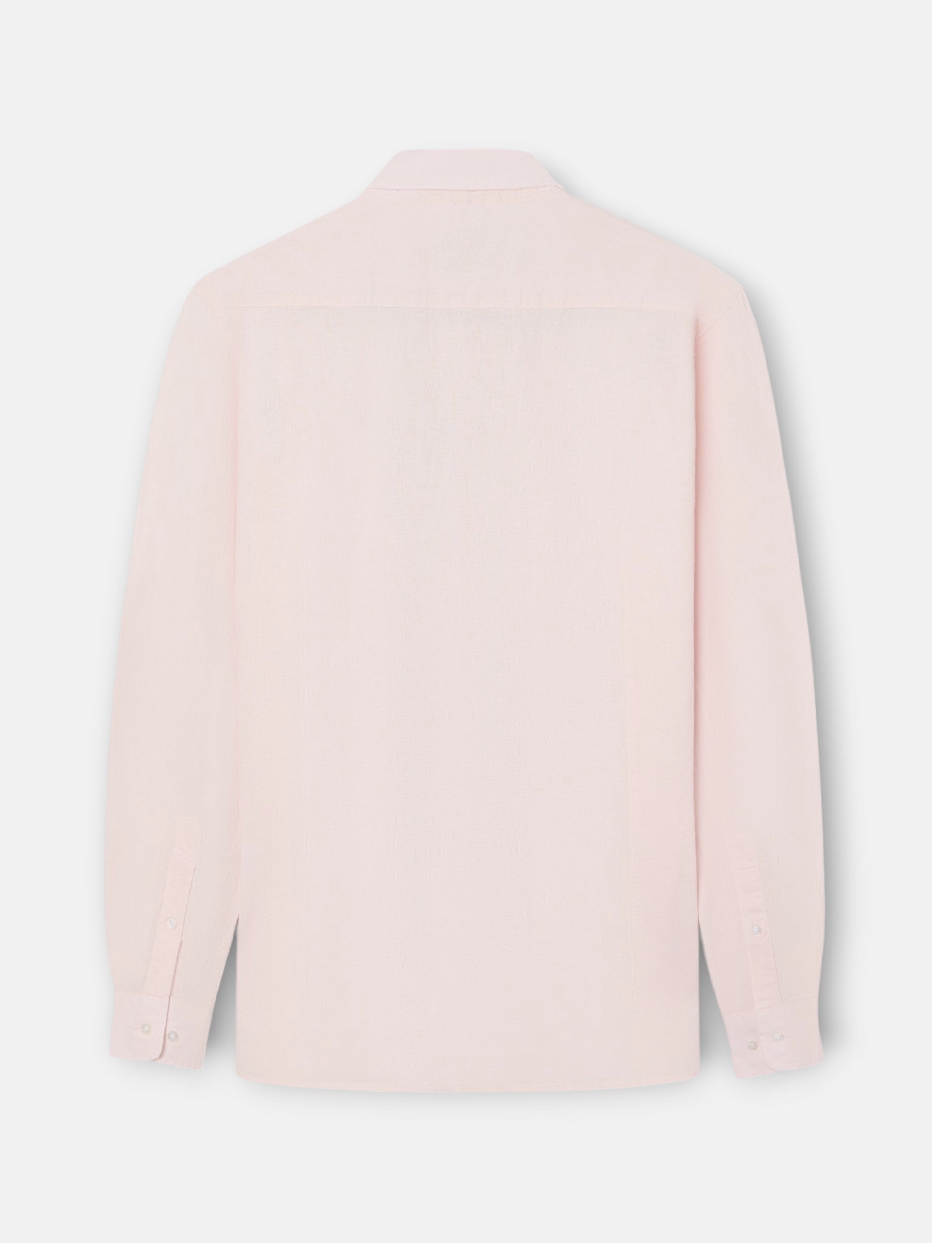 Camisa sport lino rosa