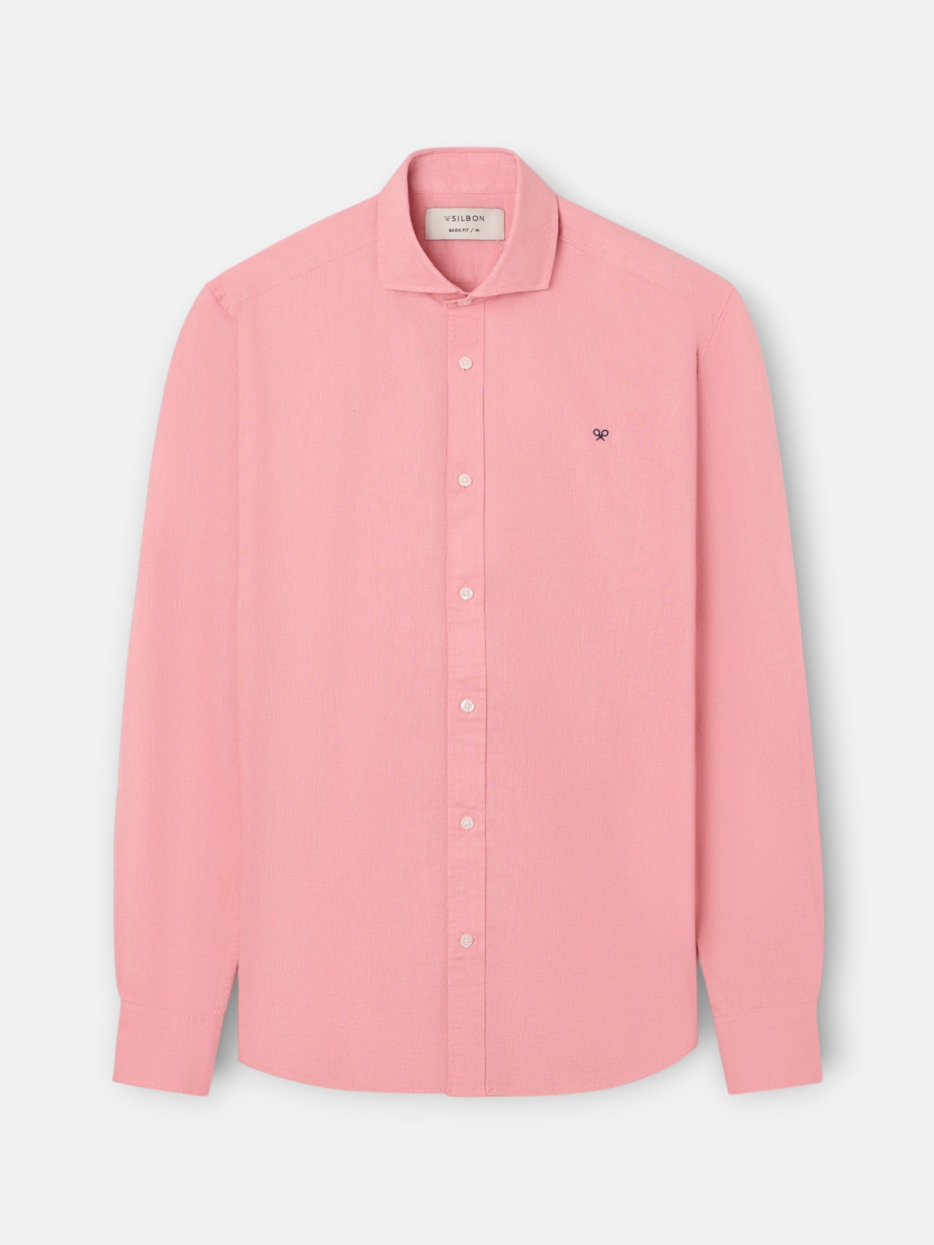 Camisa sport summer linho rosa