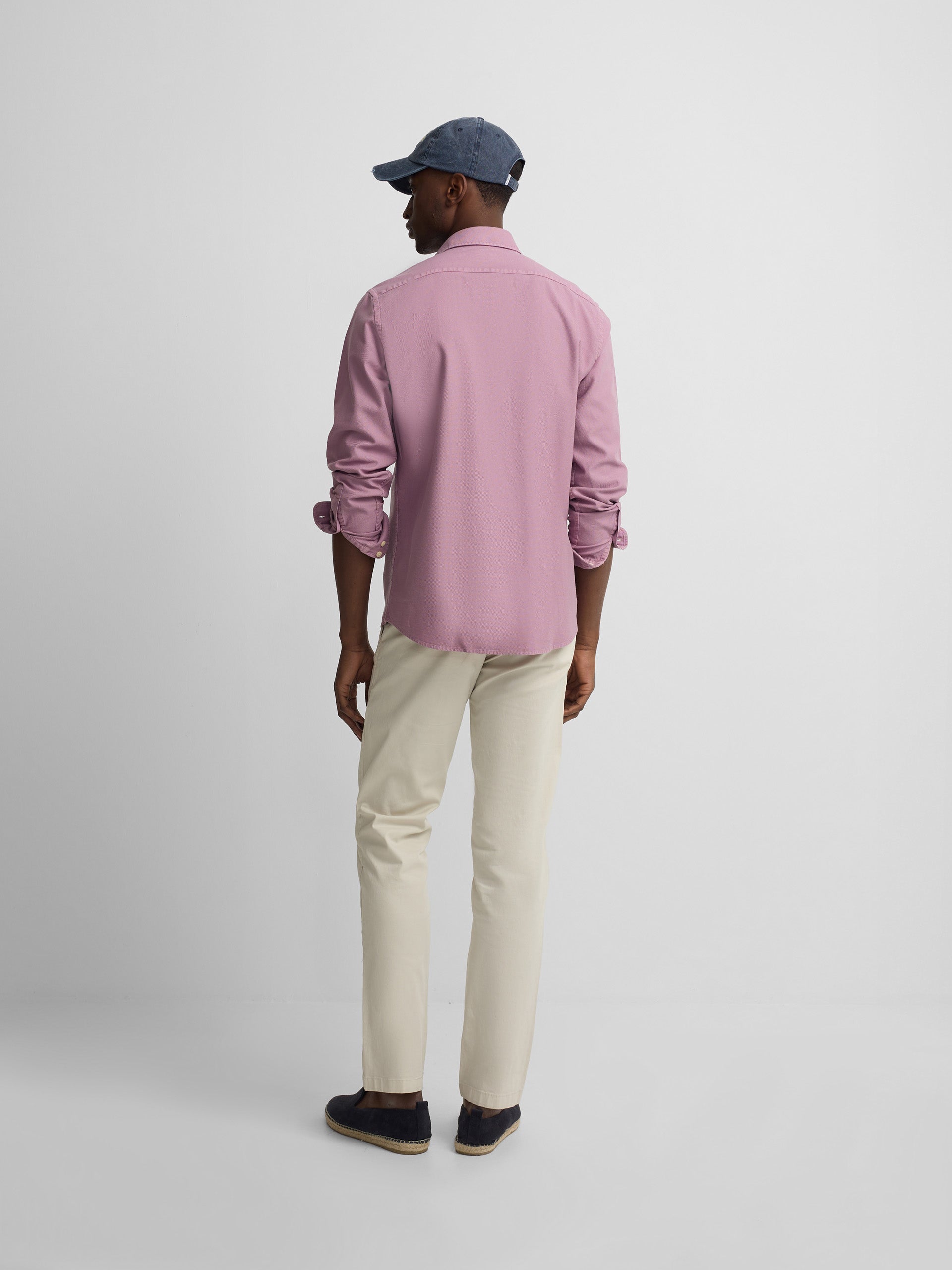 Purple logo structured sport shirt
