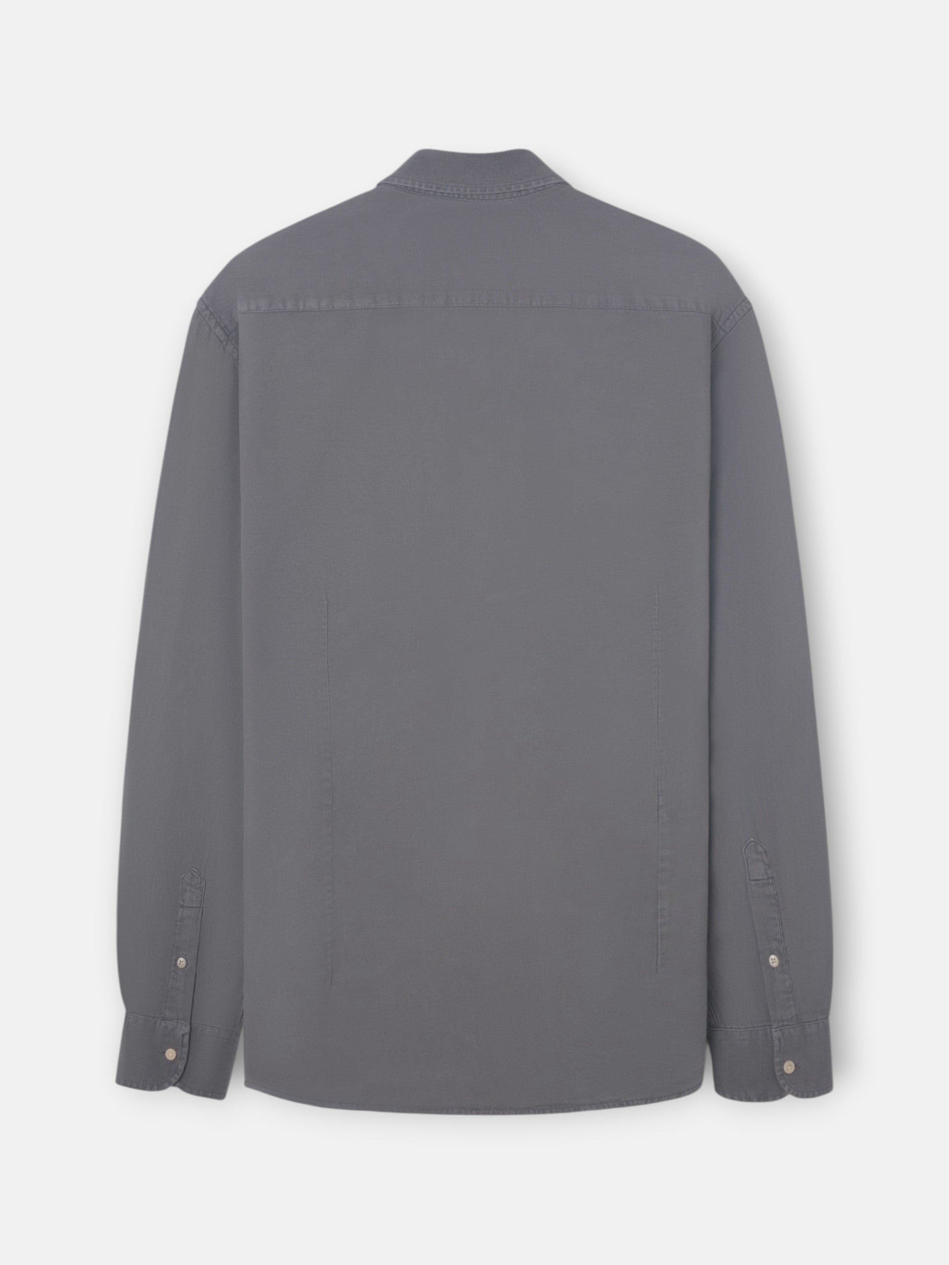 Grey worn pocket sport shirt