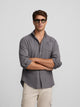 Grey worn pocket sport shirt