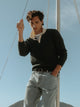 Cruise green polo neck sweater