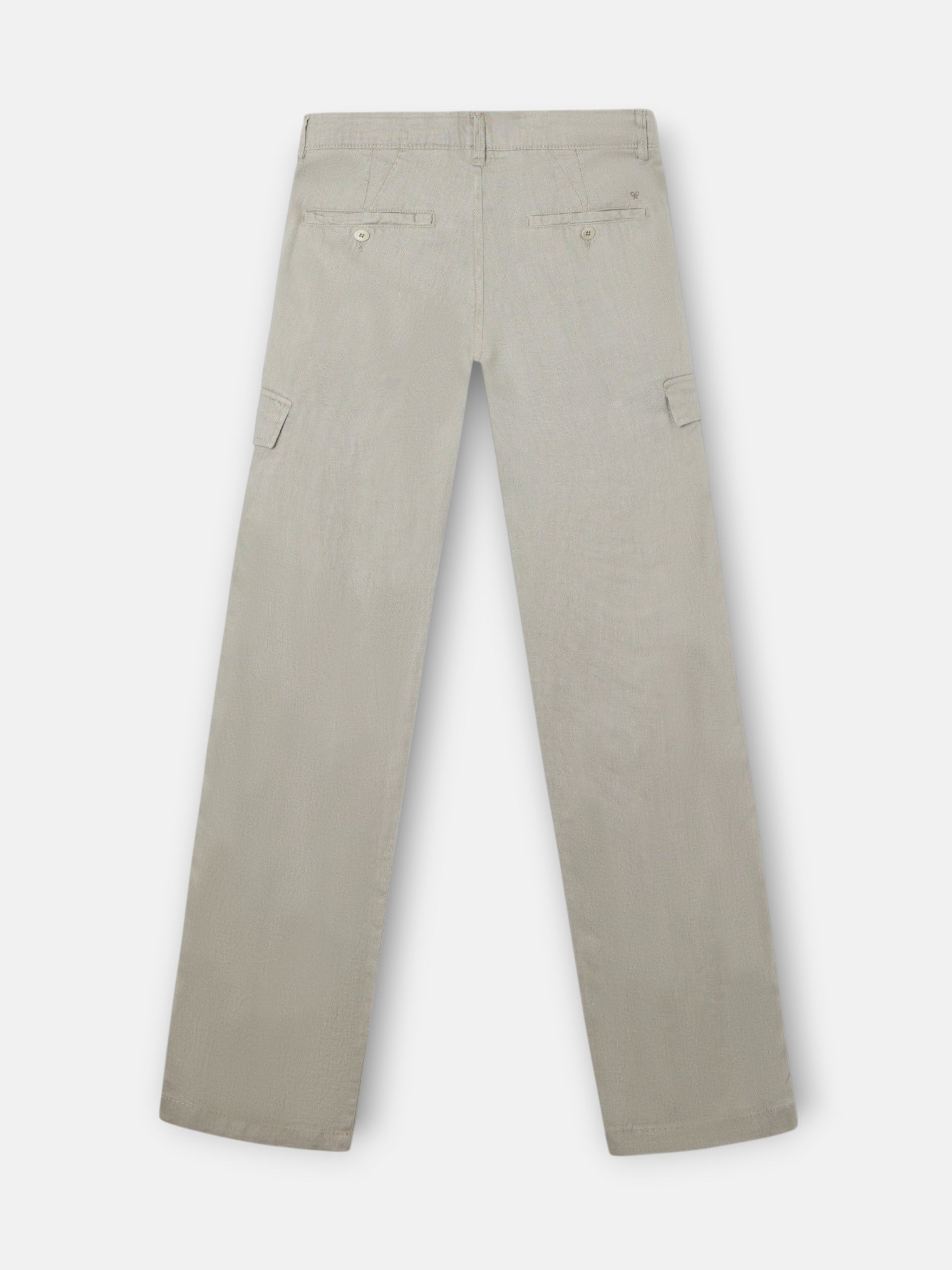 Pantalon sport cargo lino verde medio