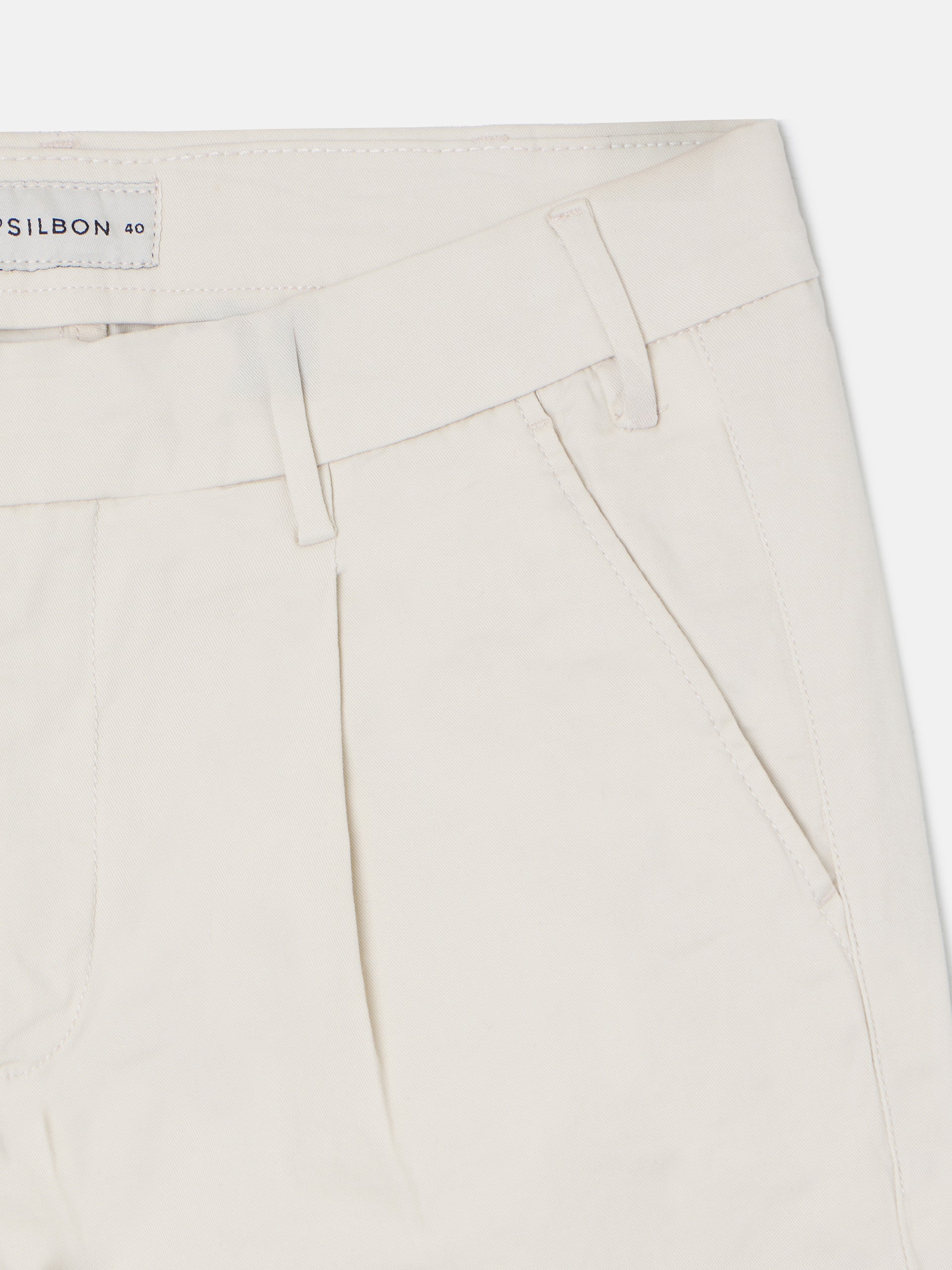 Pantalon chino sport à pinces pierre