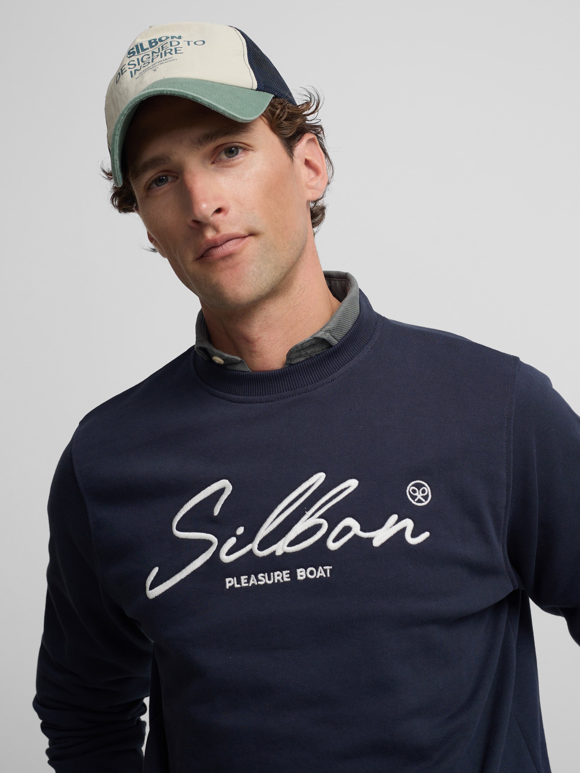 Navy blue pleasure sweatshirt