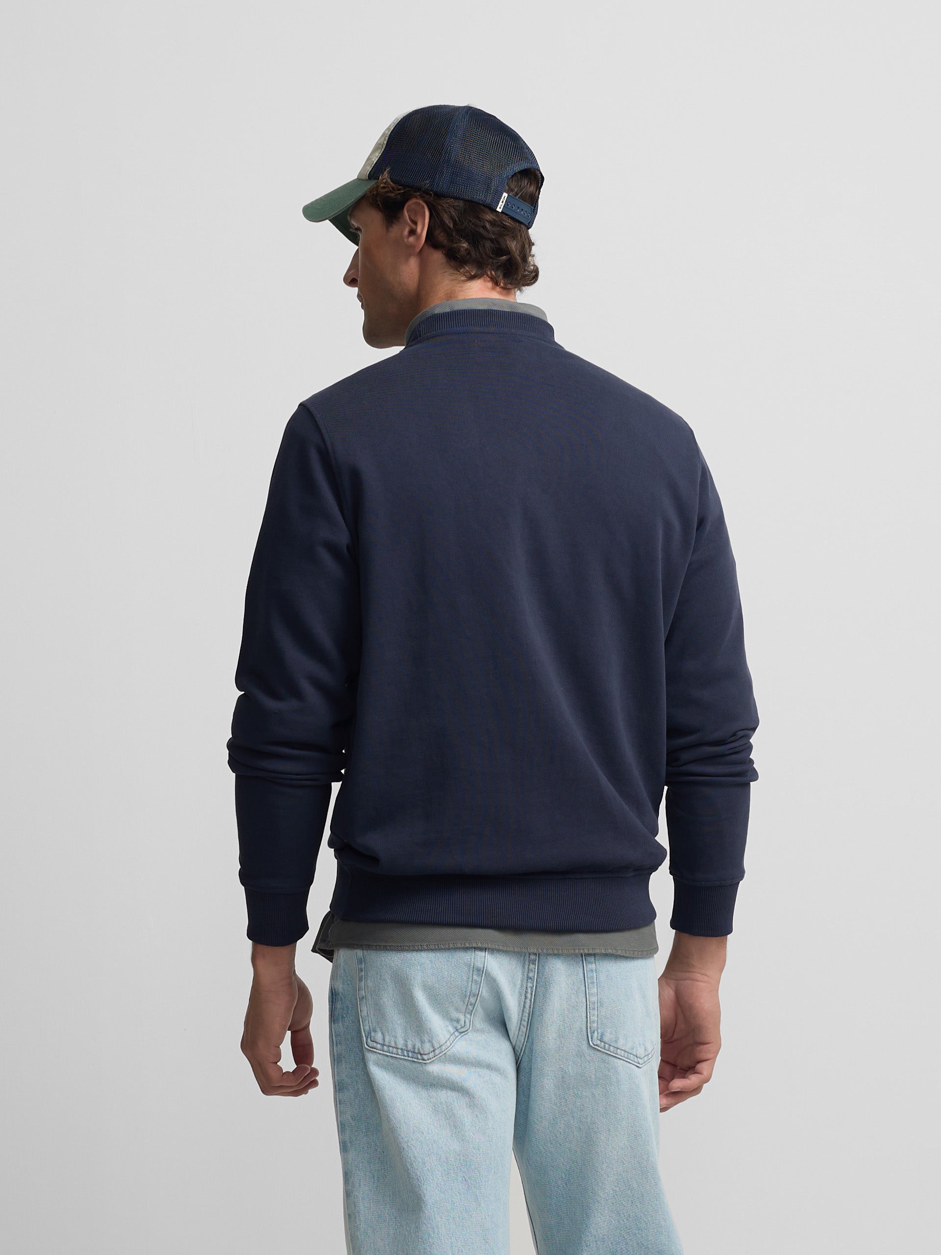 Navy blue pleasure sweatshirt