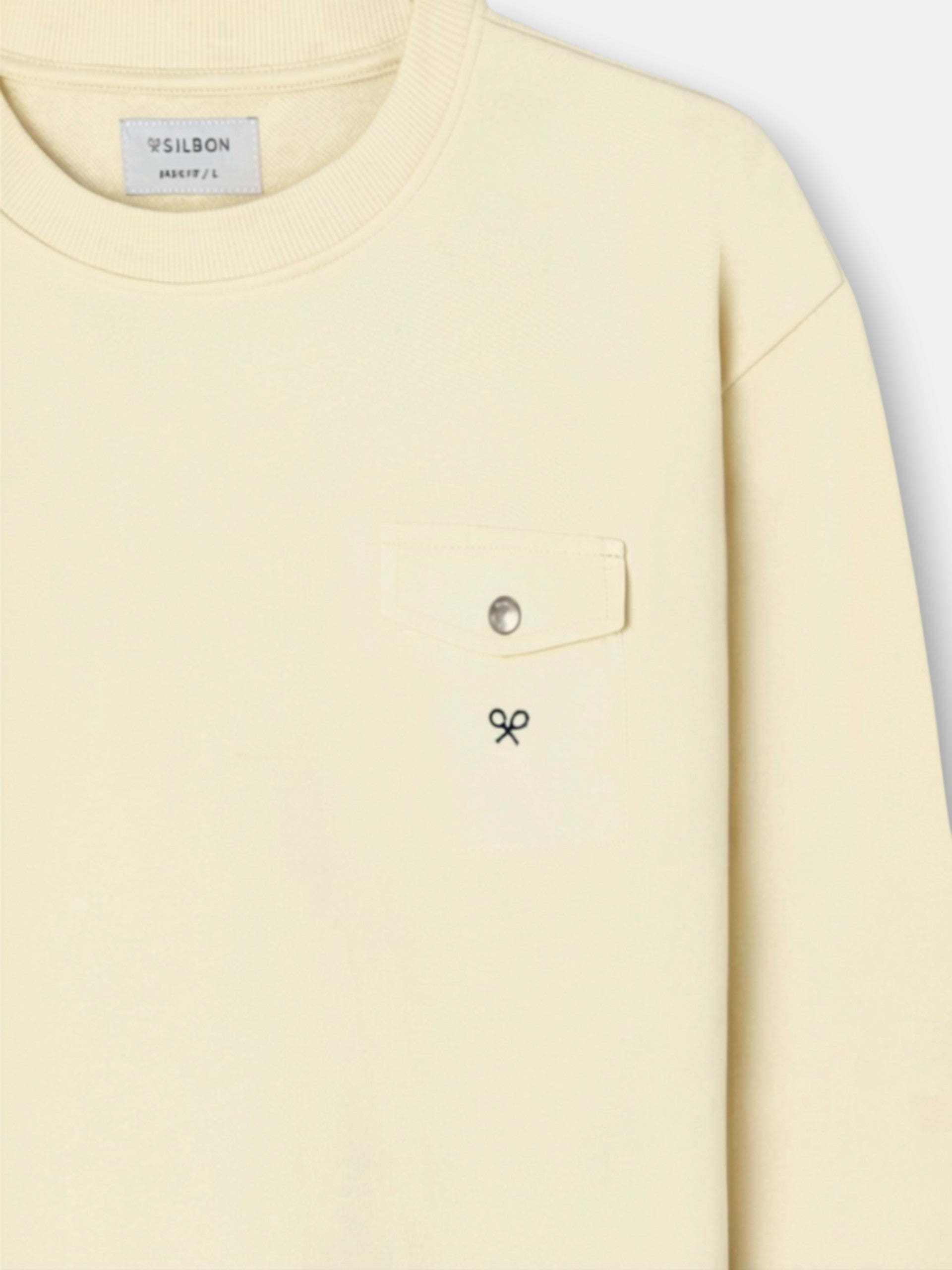 Sudadera bolsillo cruise crema